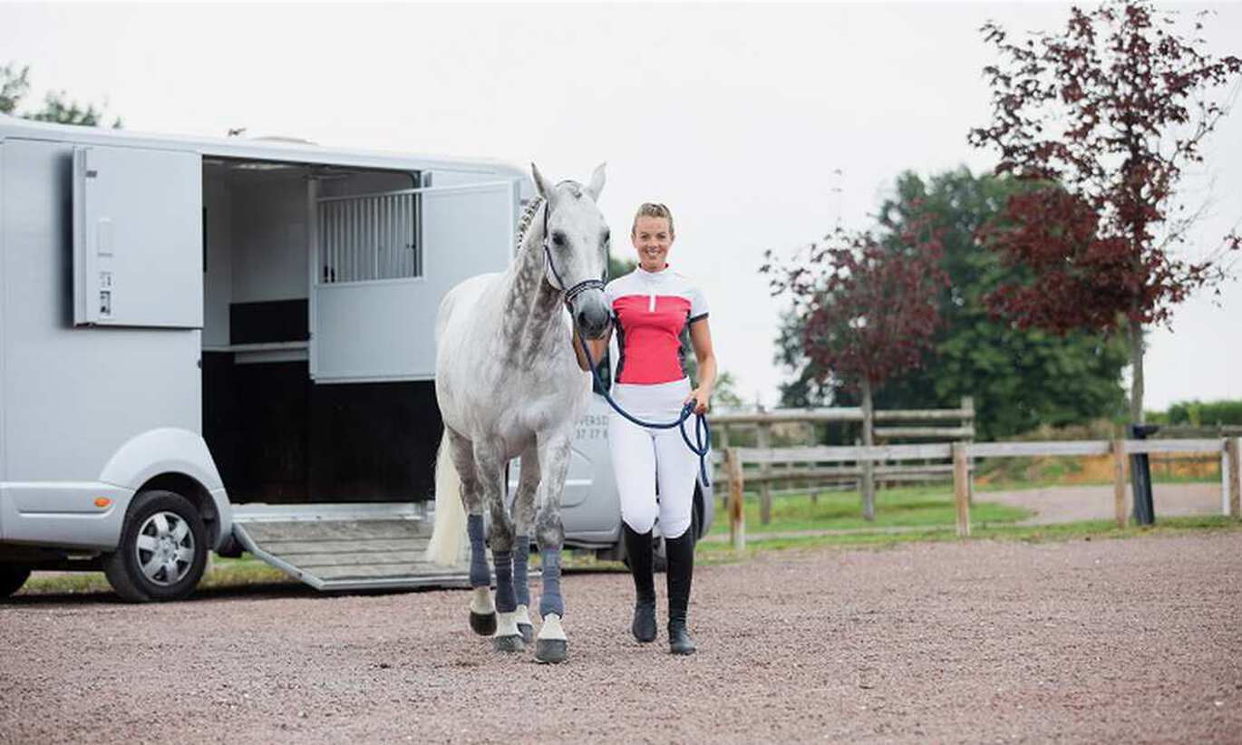 Loading a horse into a trailer simply and safely