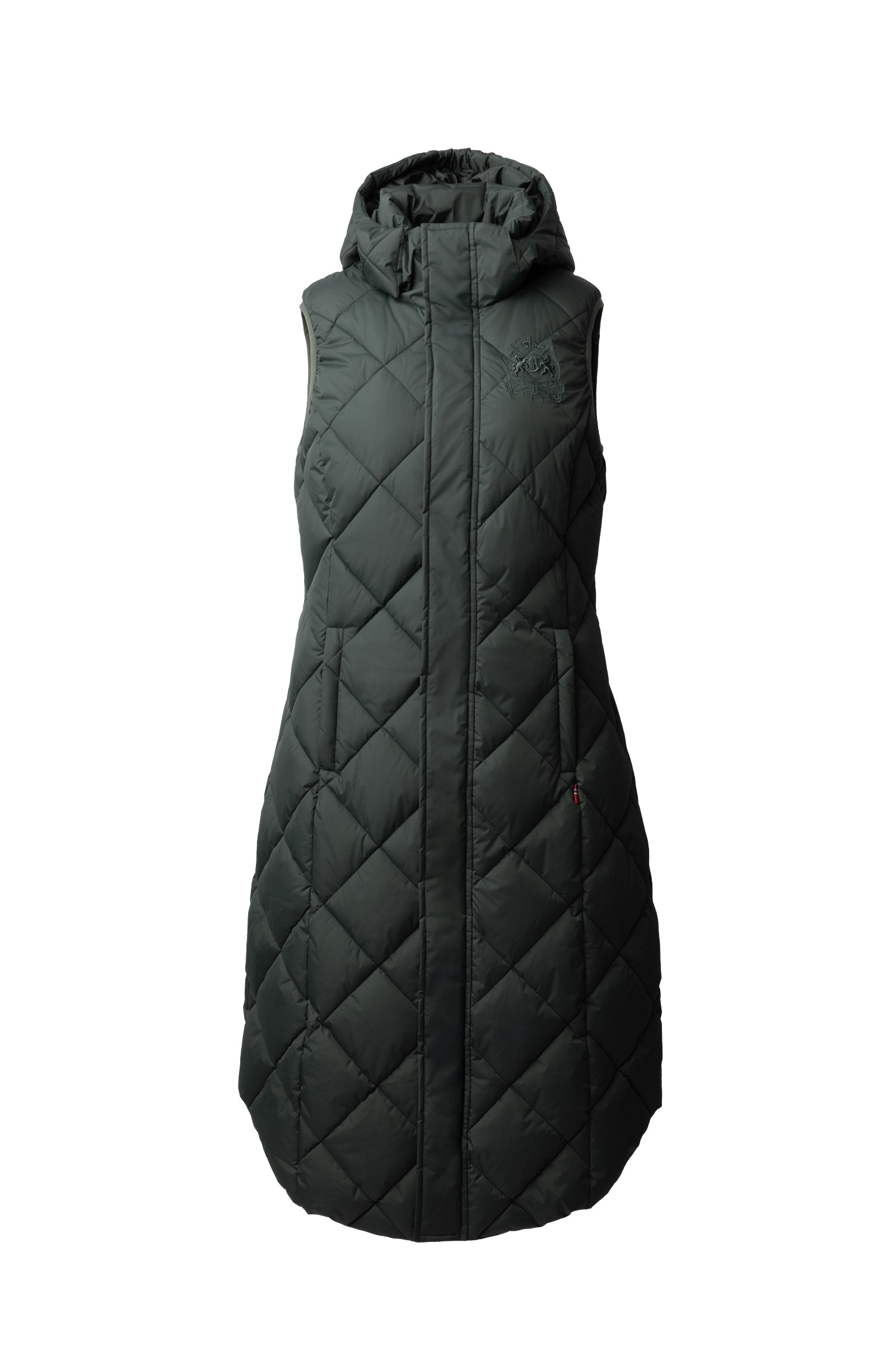 Scarab green B Vertigo Gem Women´s Long Padded Riding Vest