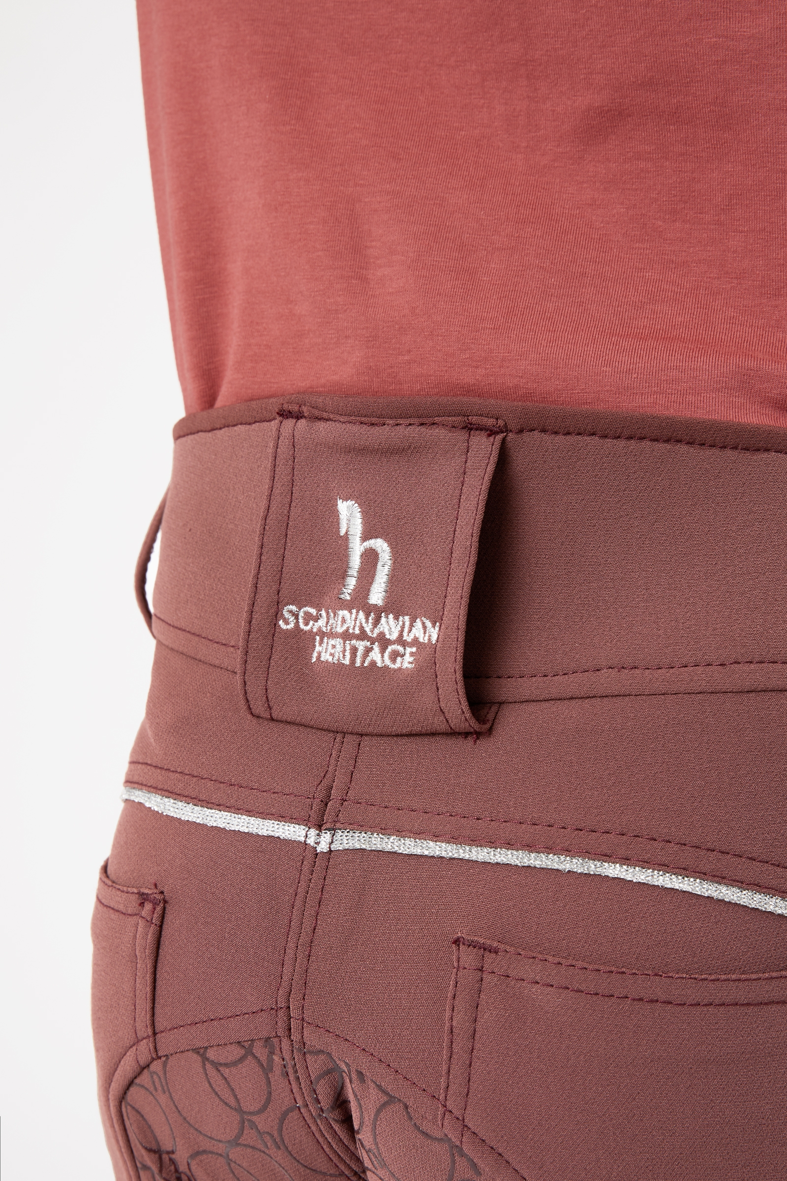 Horze Leighton Teens Silicone Full Grip Breeches with Phone Pocket