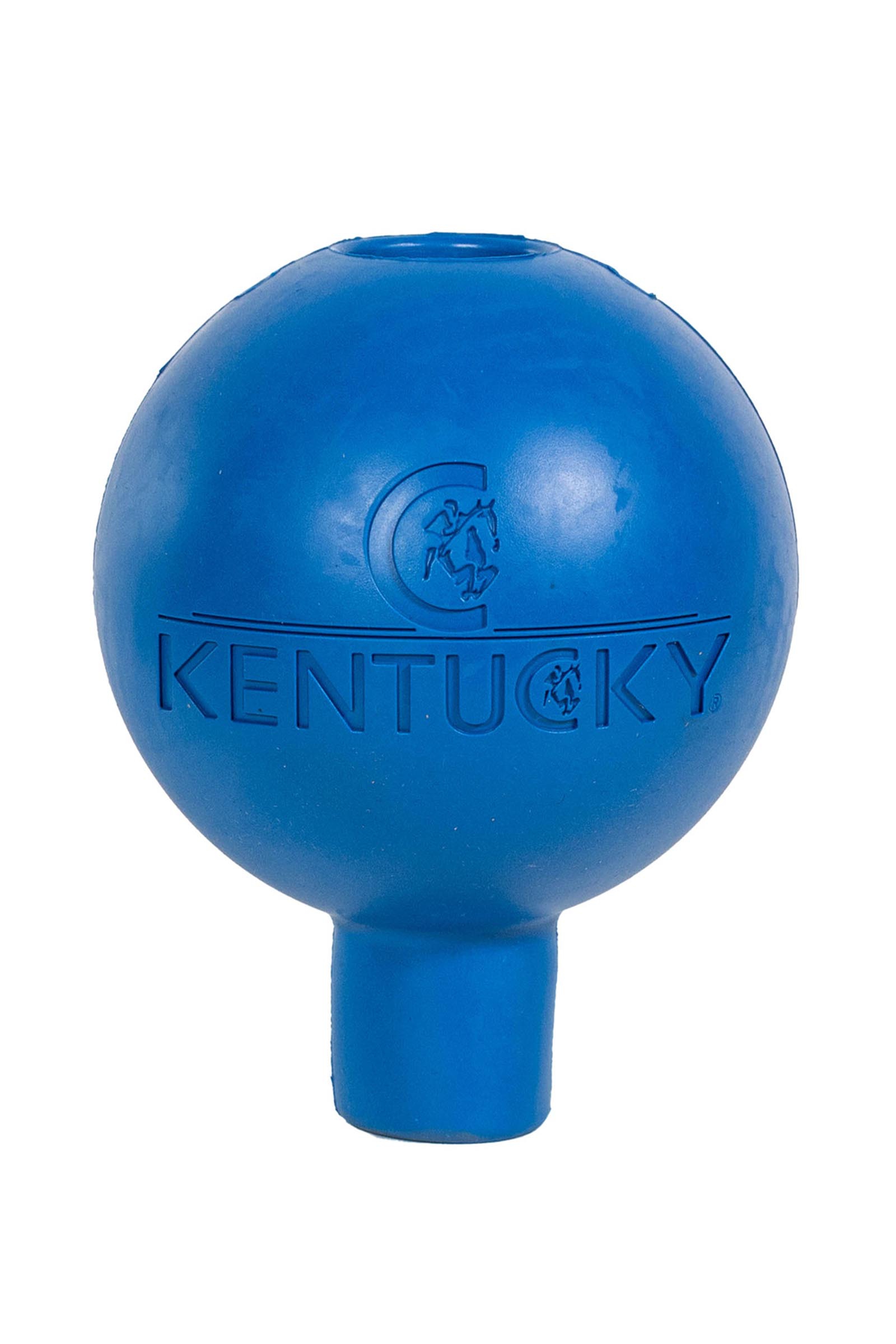 Royal Blue Kentucky Horsewear lead & wall protection rubber ball  
