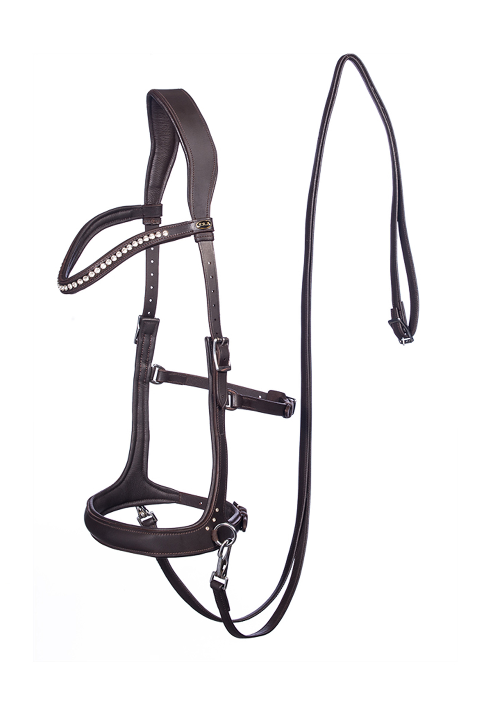 Brown F.R.A. Freedom Riding Articles Rebecca Sidepull With Reins (System 3)