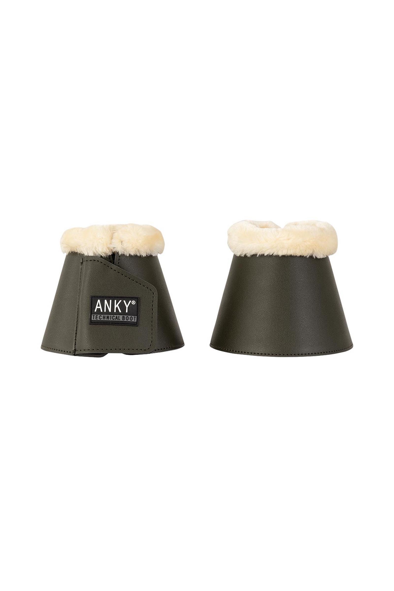 Dark Olive ANKY Bell Boots With Neoprene Lining & Faux Fur