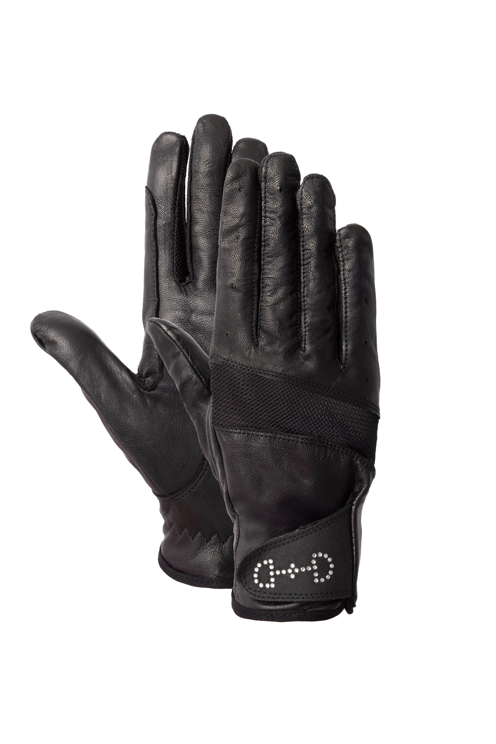 Horze Women's Leather Mesh Riding Gloves