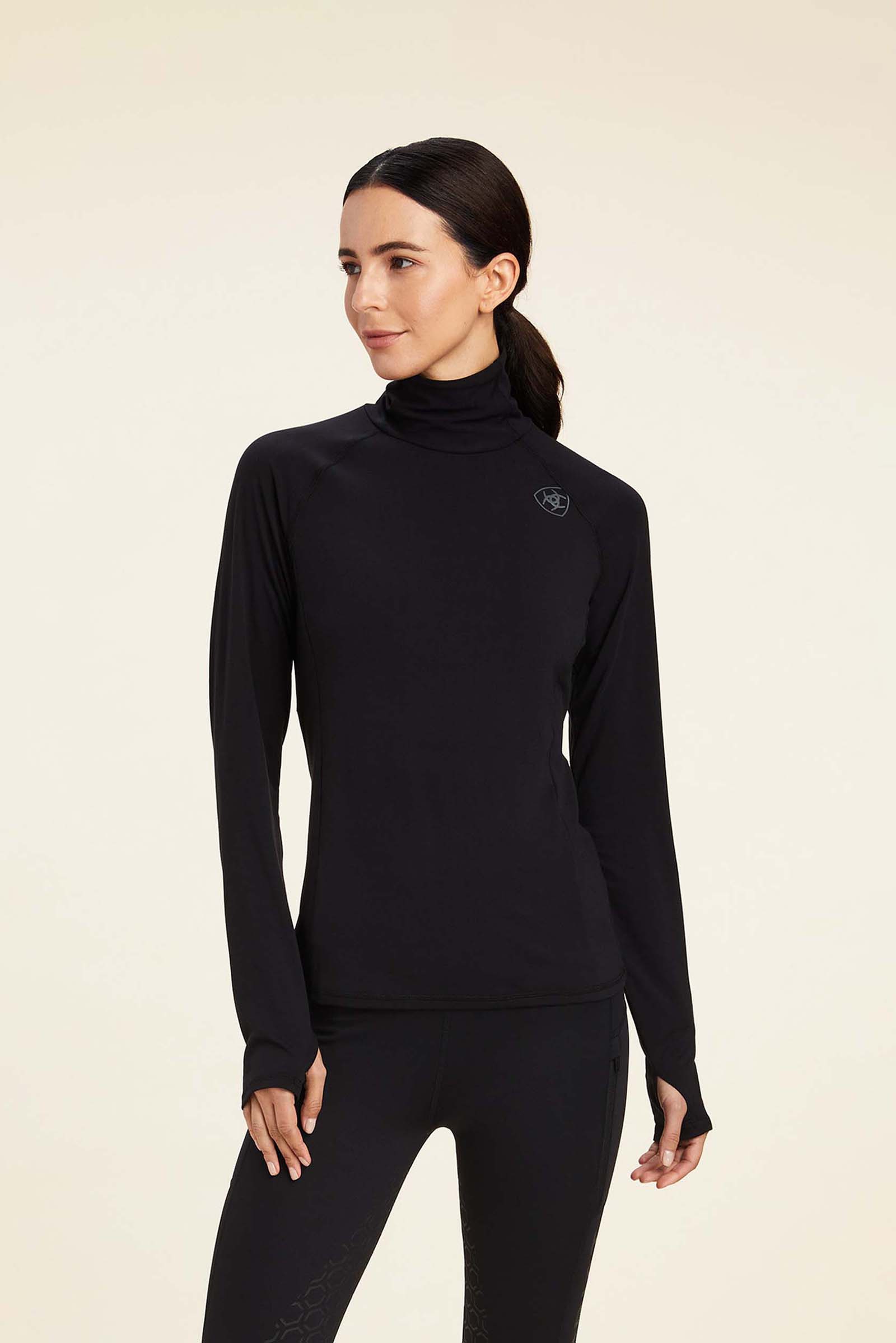 Black Ariat Women's Venture Longsleeve Baselayer Shirt