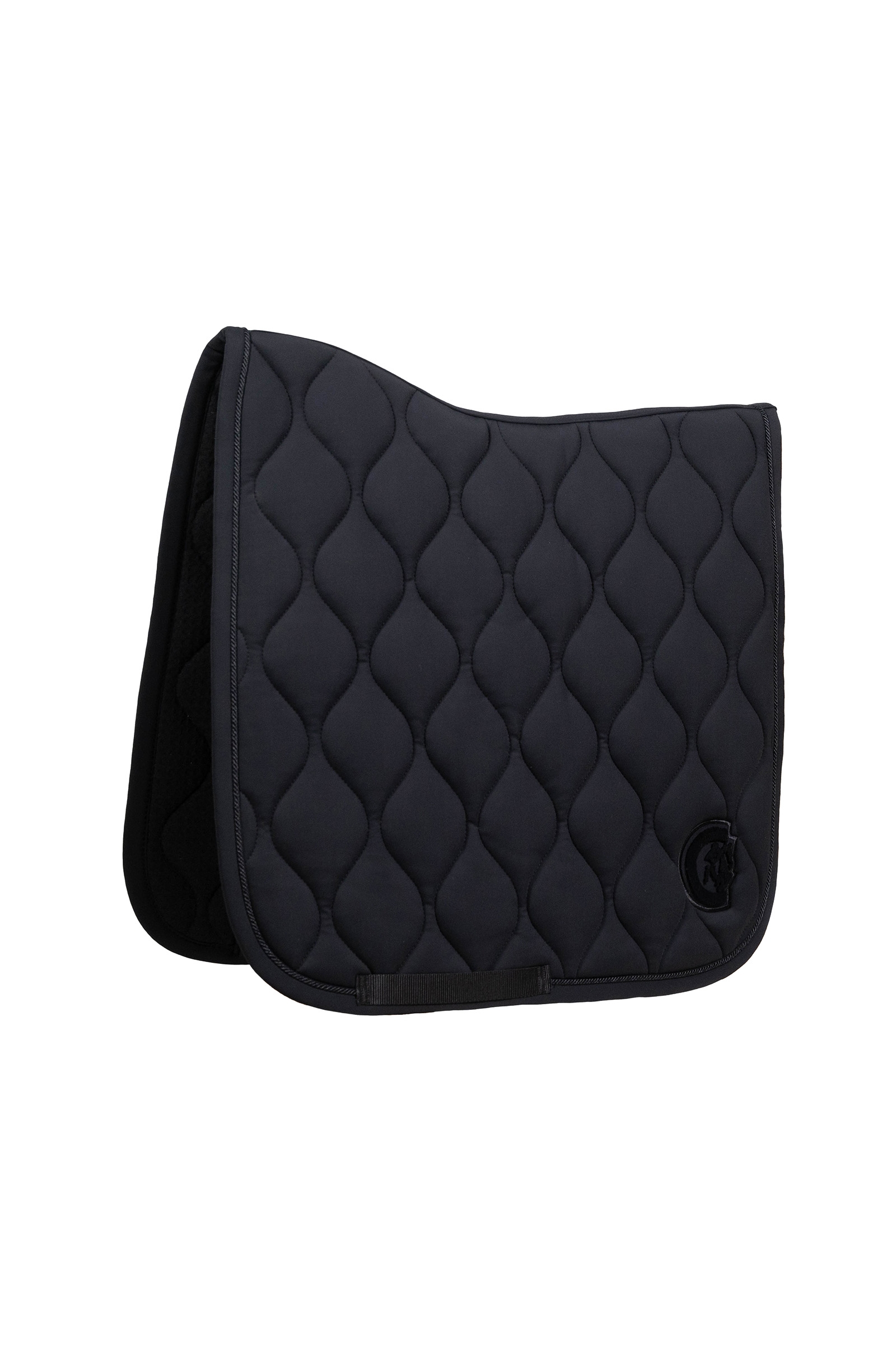 black Kentucky Horsewear Saddle Pad Wave 3D Logo Dressage