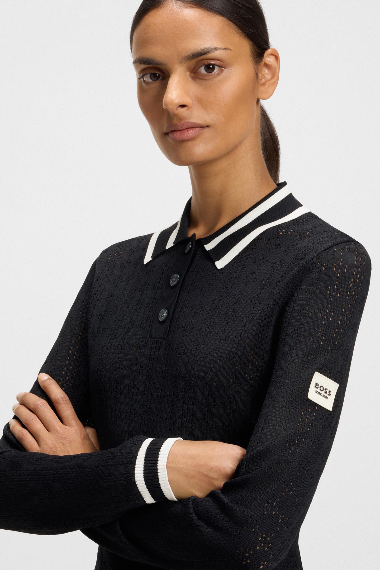 Boss Pam Womens Knitwear Polo Ajor
