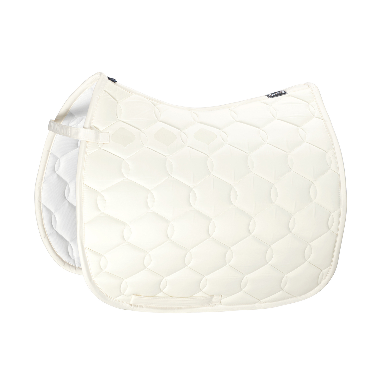 Cream light yellow Eskadron Glossy Wave Dressage Saddle Pad
