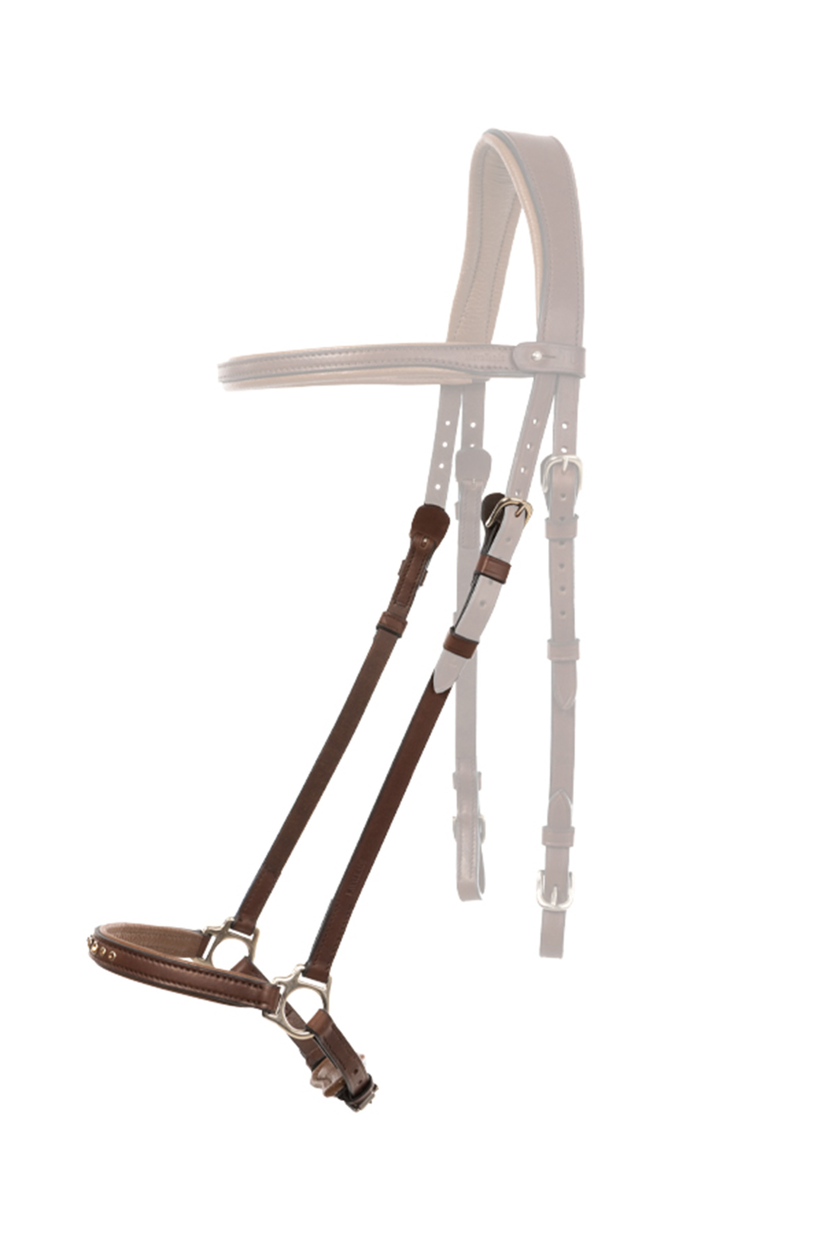 Kavalkade Gull Dropped Noseband fpr Aradis Icelandic Bridle