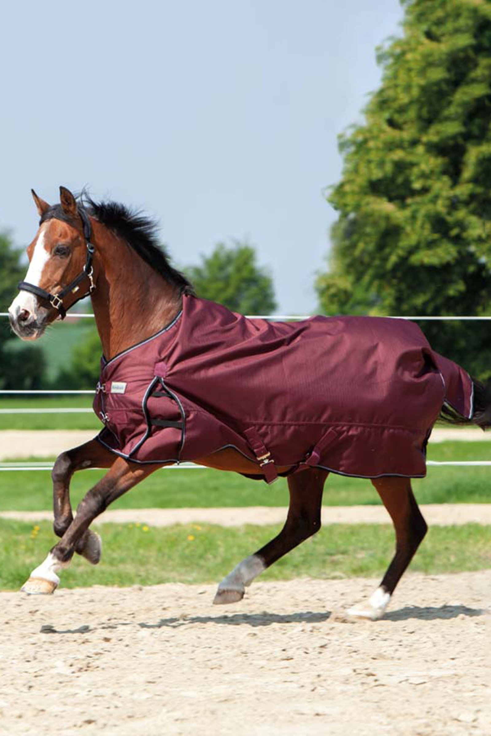 Dark Red Kavalkade Alaska IV Fleece Turnout Rug