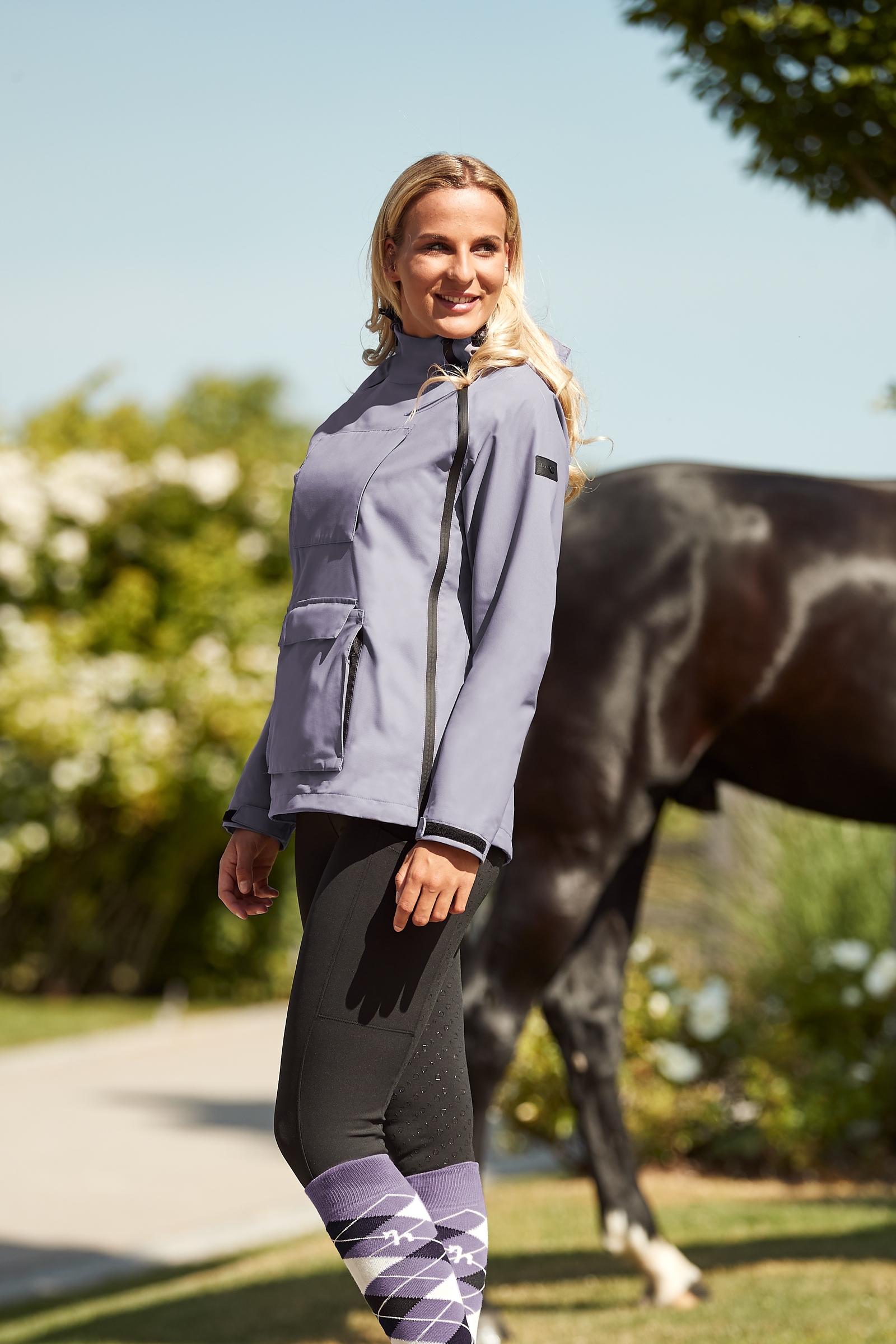 Horze Ayla Women's Rain Riding Riding Jacket with Zippers