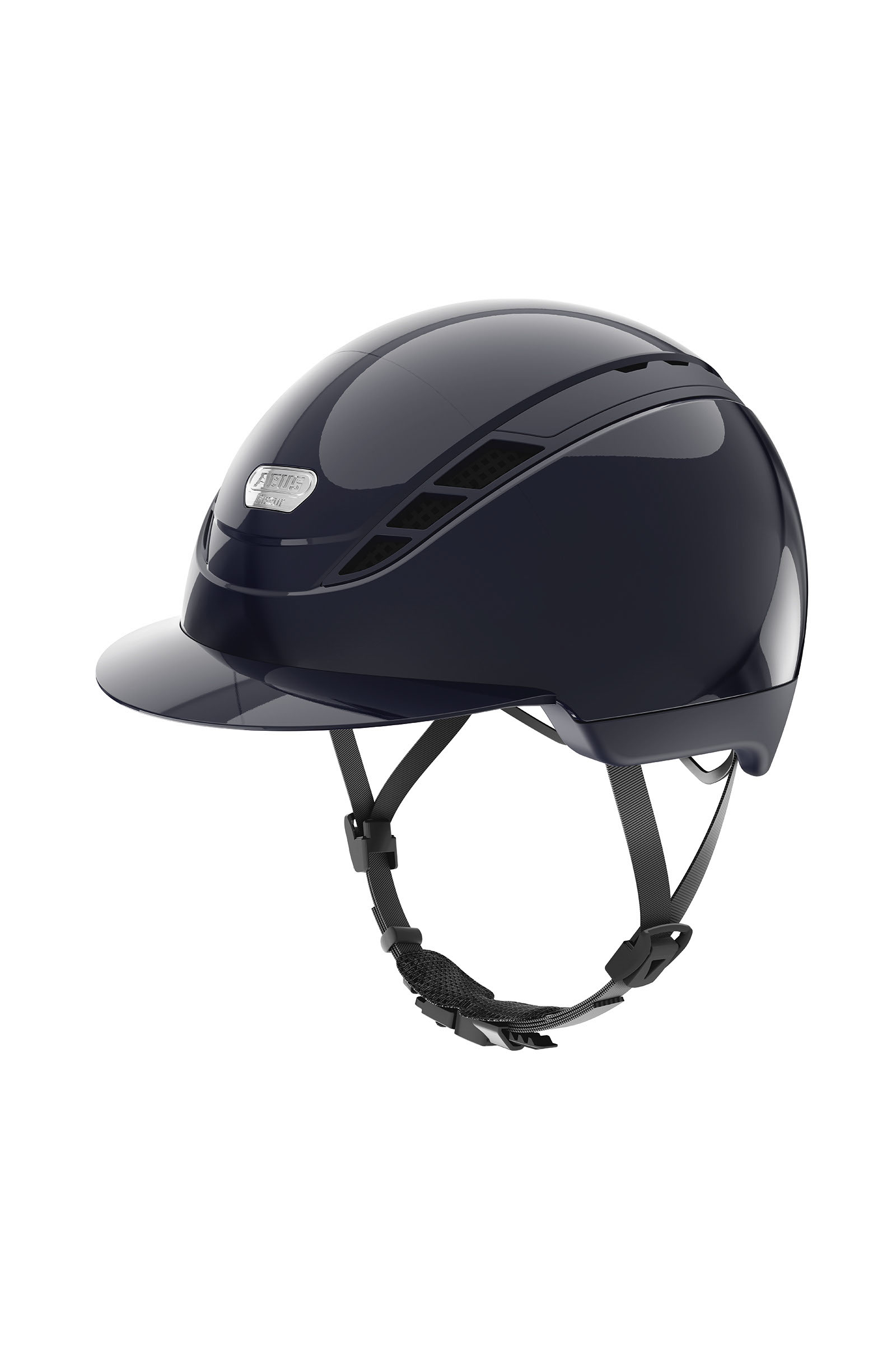 Dark Blue/ Shiny Abus Pikeur AirDuo Riding Helmet