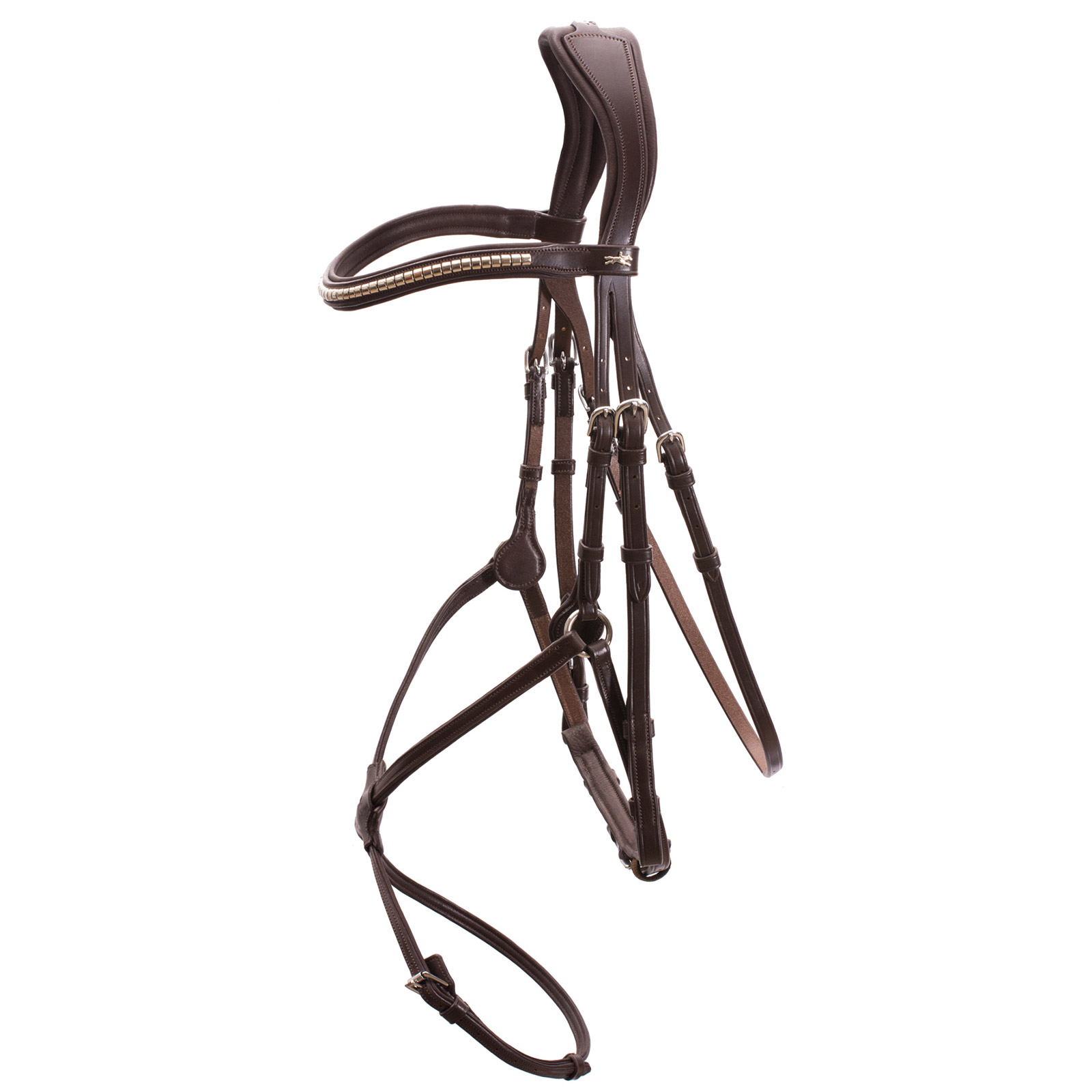 Dark Brown/Silver Schockem&ouml;hle Sports Rio Select Bridle
