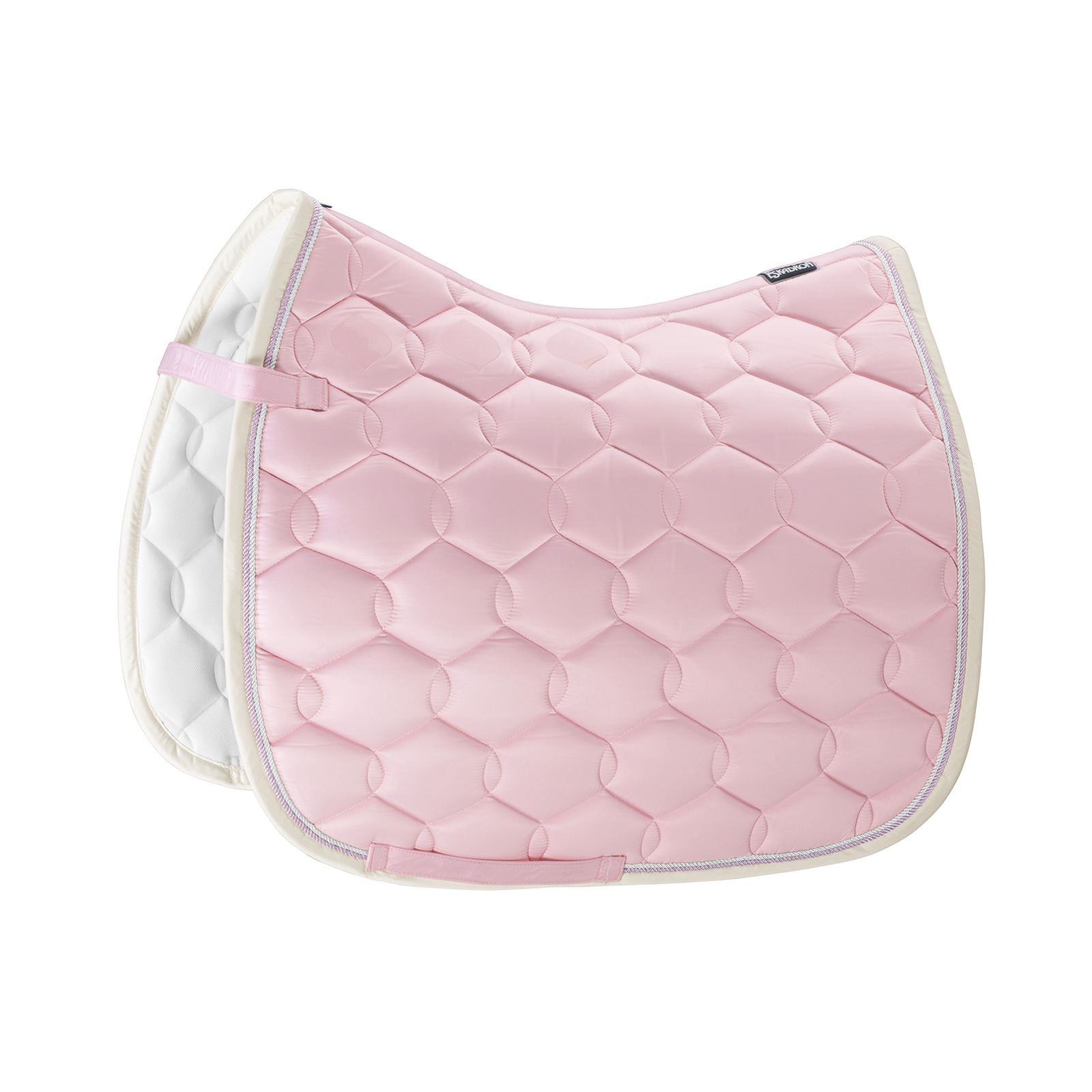 Powder Pink Eskadron Glossy Wave Contrast All purpose Saddle Pad