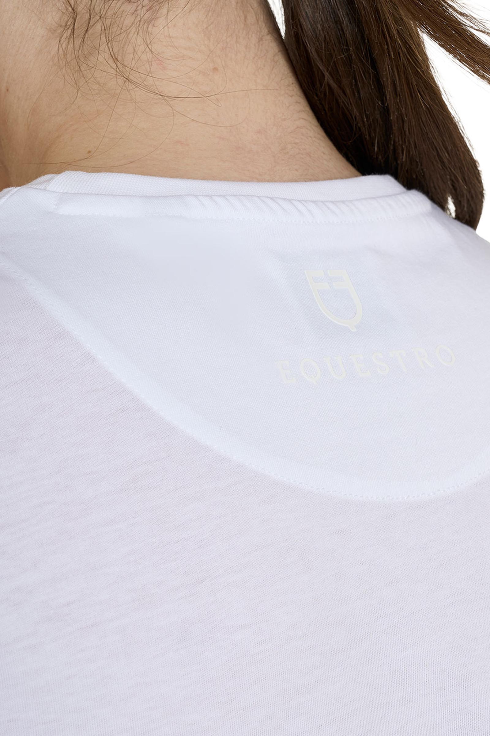 Equestro SS2026 Women's Glossy Logo Cotton T-Shirt