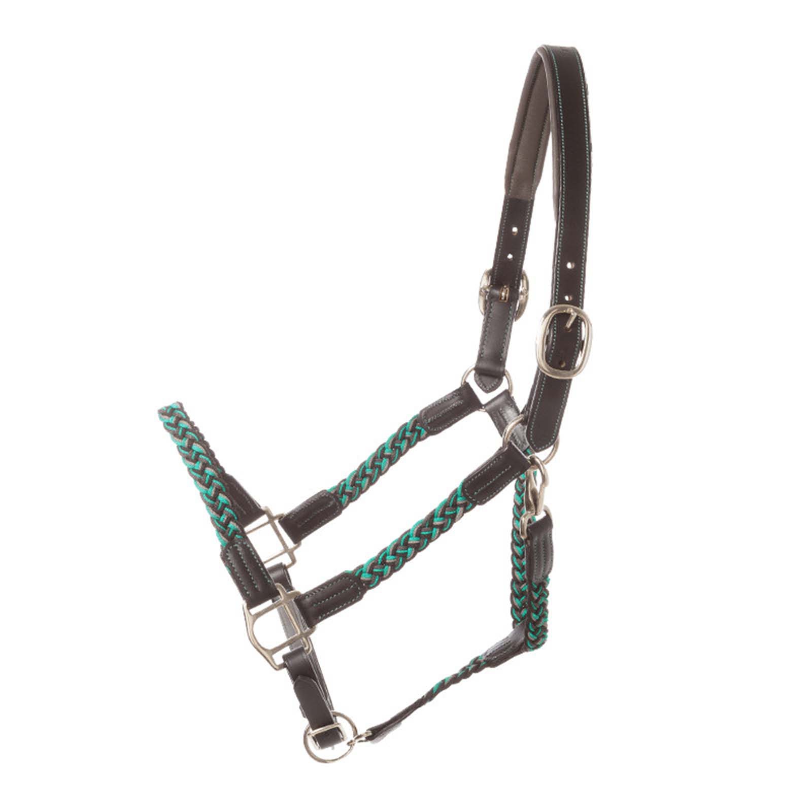 Black/ Grey/ Turquoise Blue Kavalkade Tessa Braided Halter