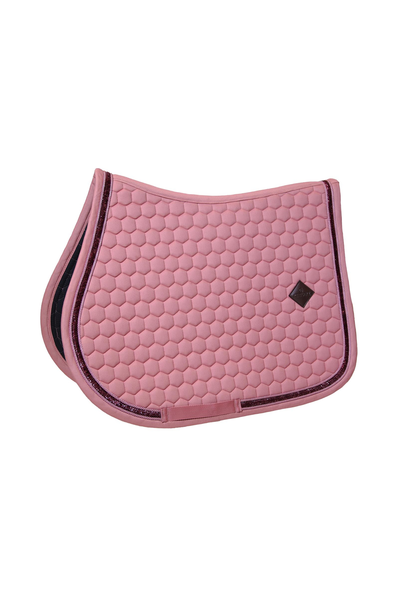 Fuchsia Kentucky Horsewear glitter band jumping saddle pad  