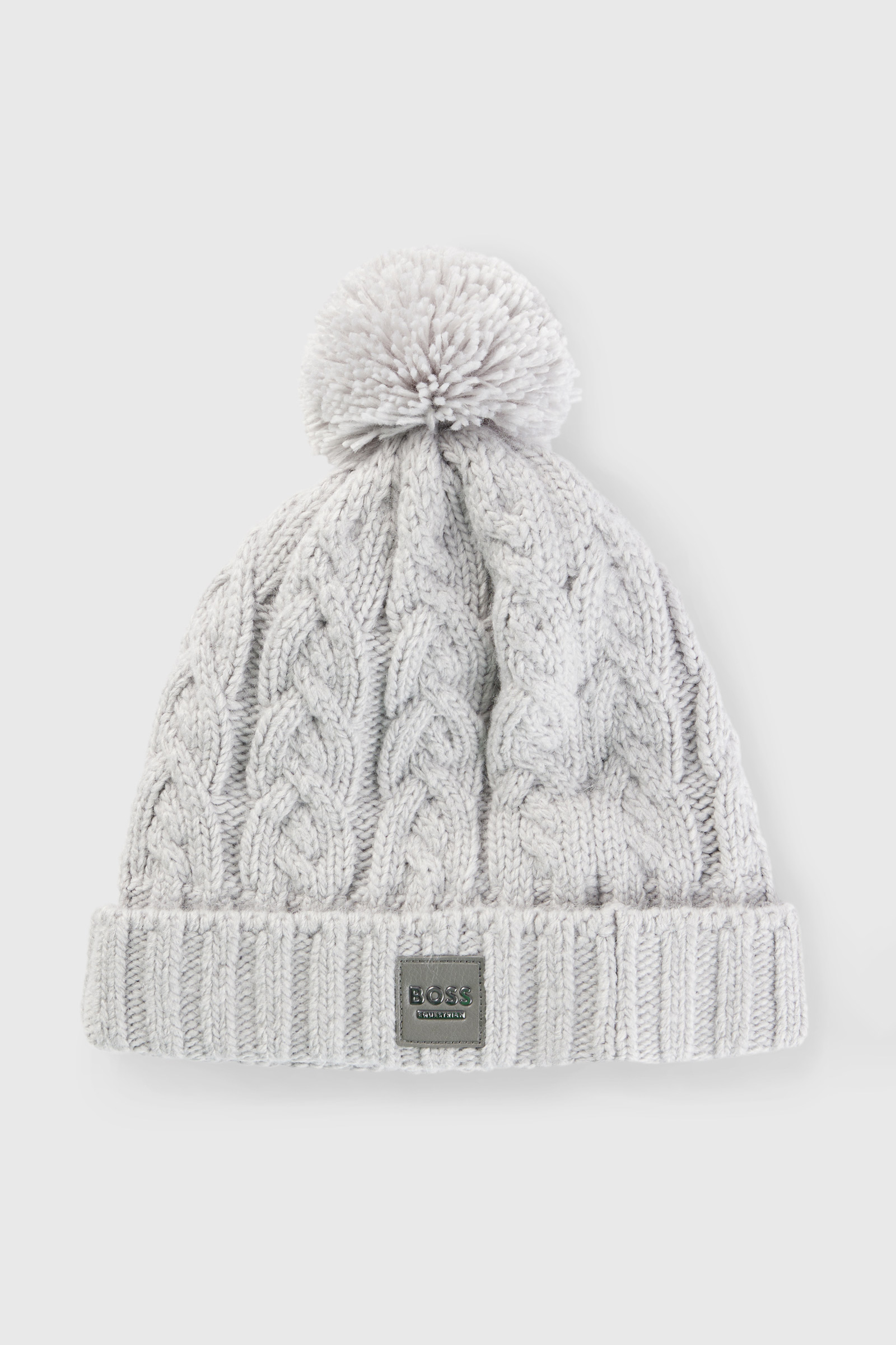 Grey Boss Beanie Bobble