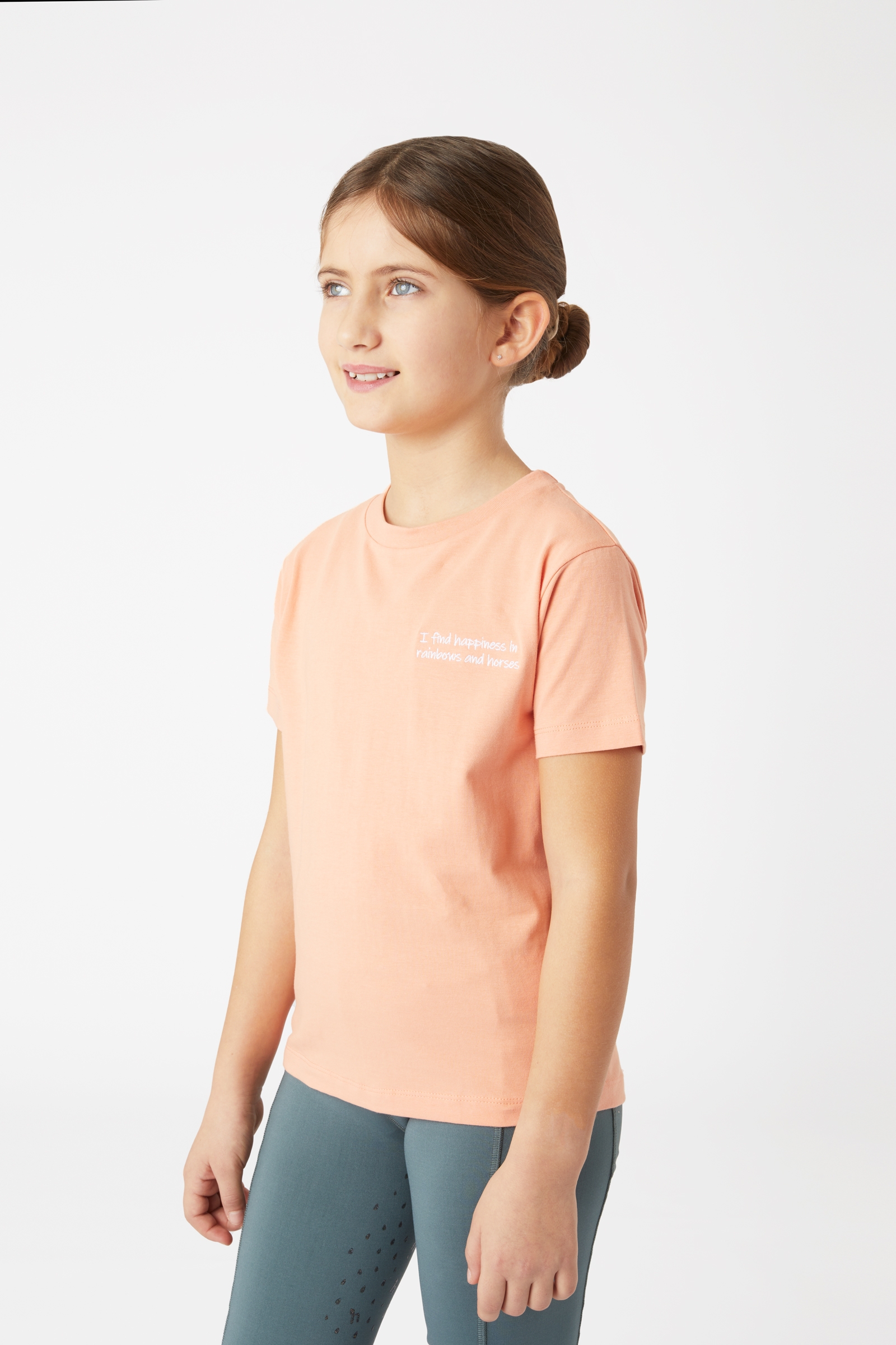 Horze Calina Kids' T-Shirt with Embroidery