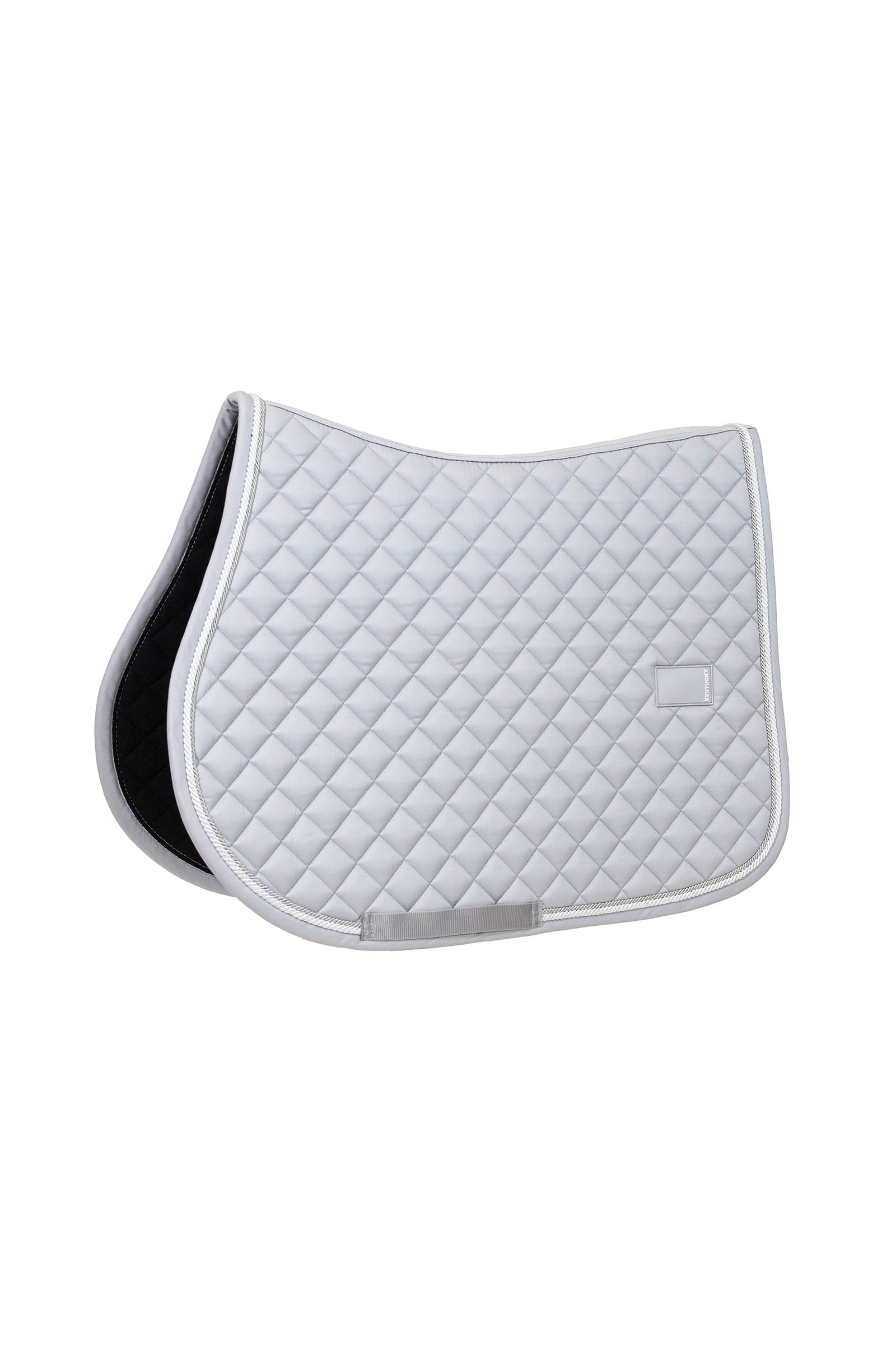 grey Kentucky Horsewear Jumping Saddle Pad Diamond Rope