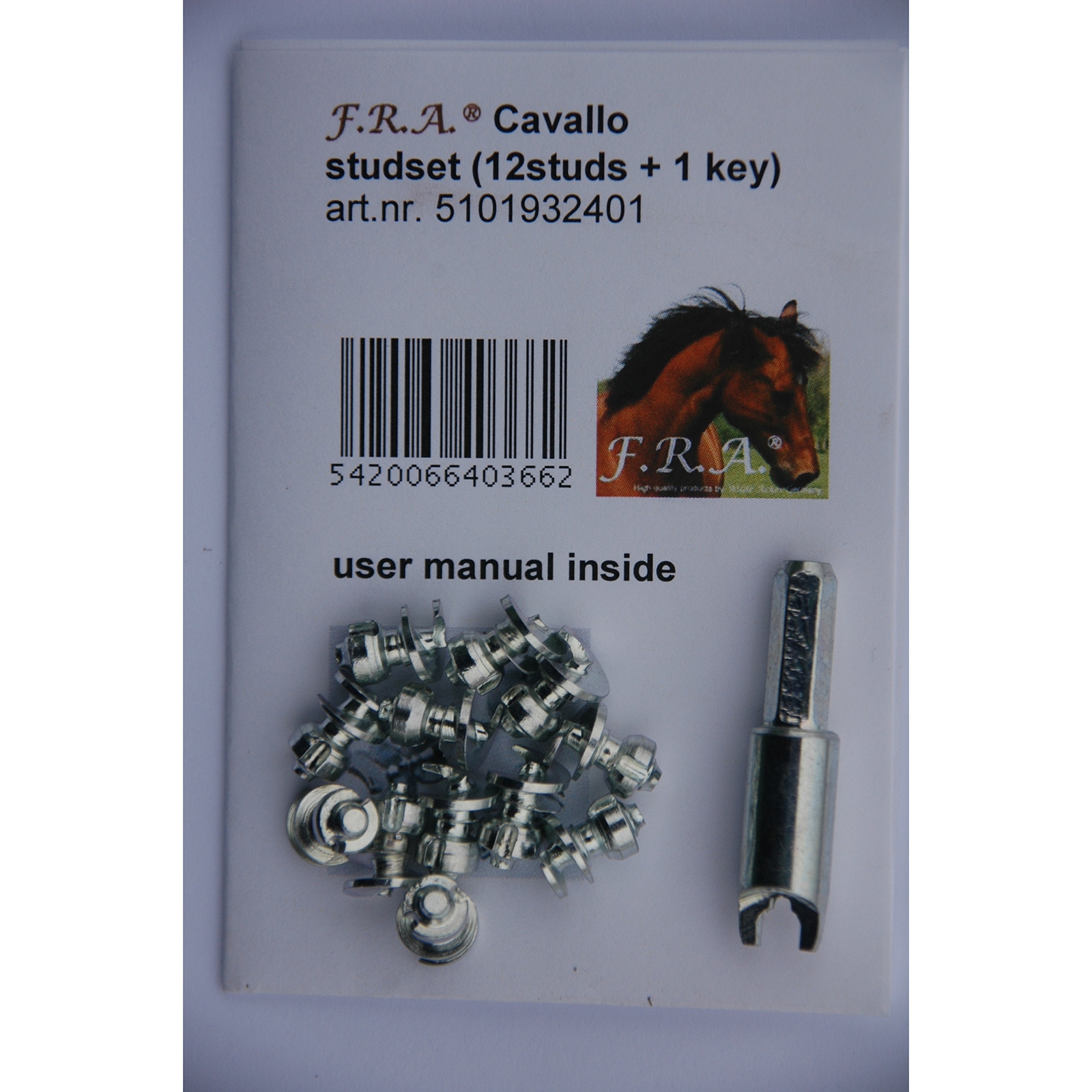Cavallo Hoof Boots F.R.A. stud set, 12 pcs + tool