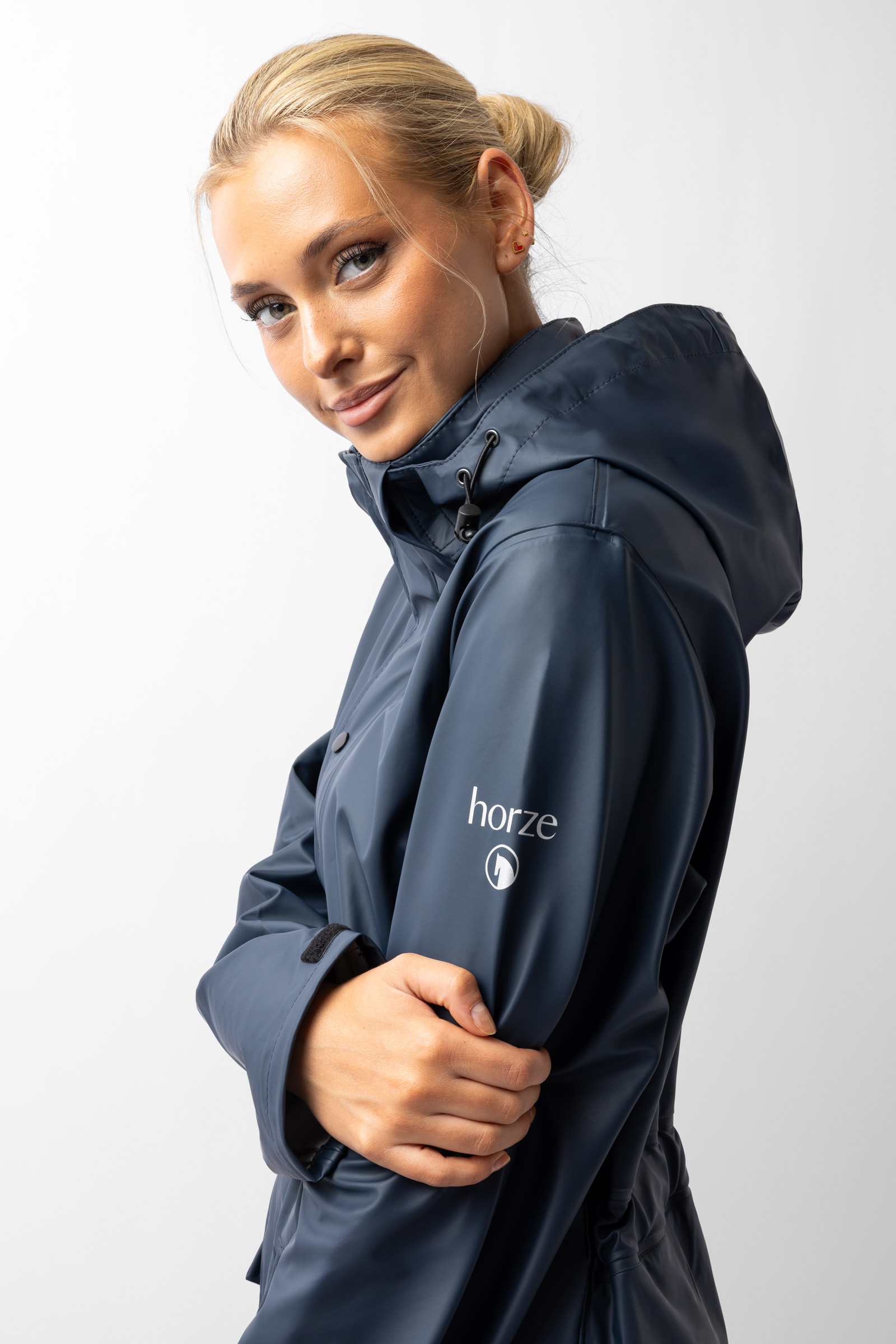 Horze Hazel Women's Long Raincoat with Slits