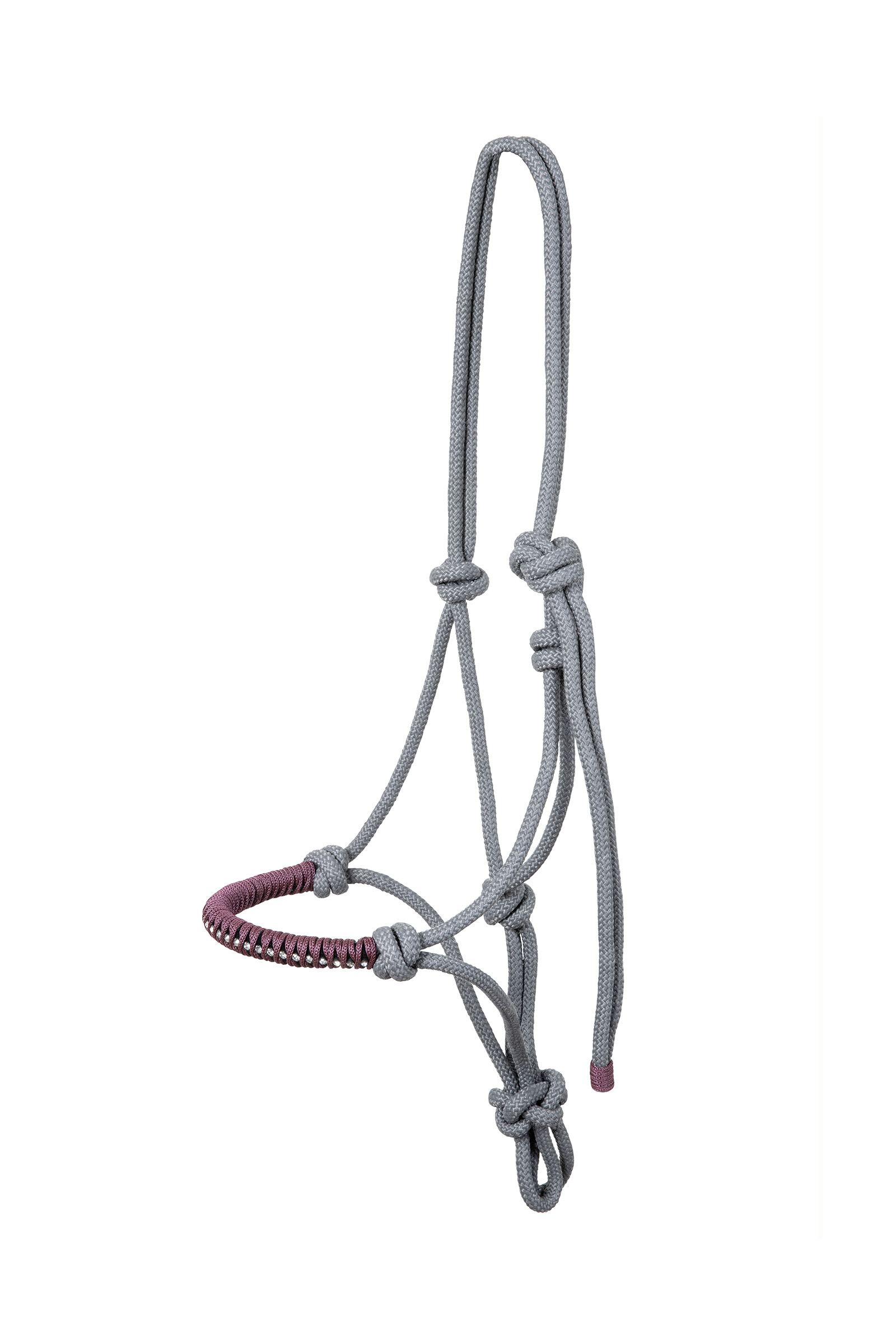 Grey USG Knotted Rope Halter