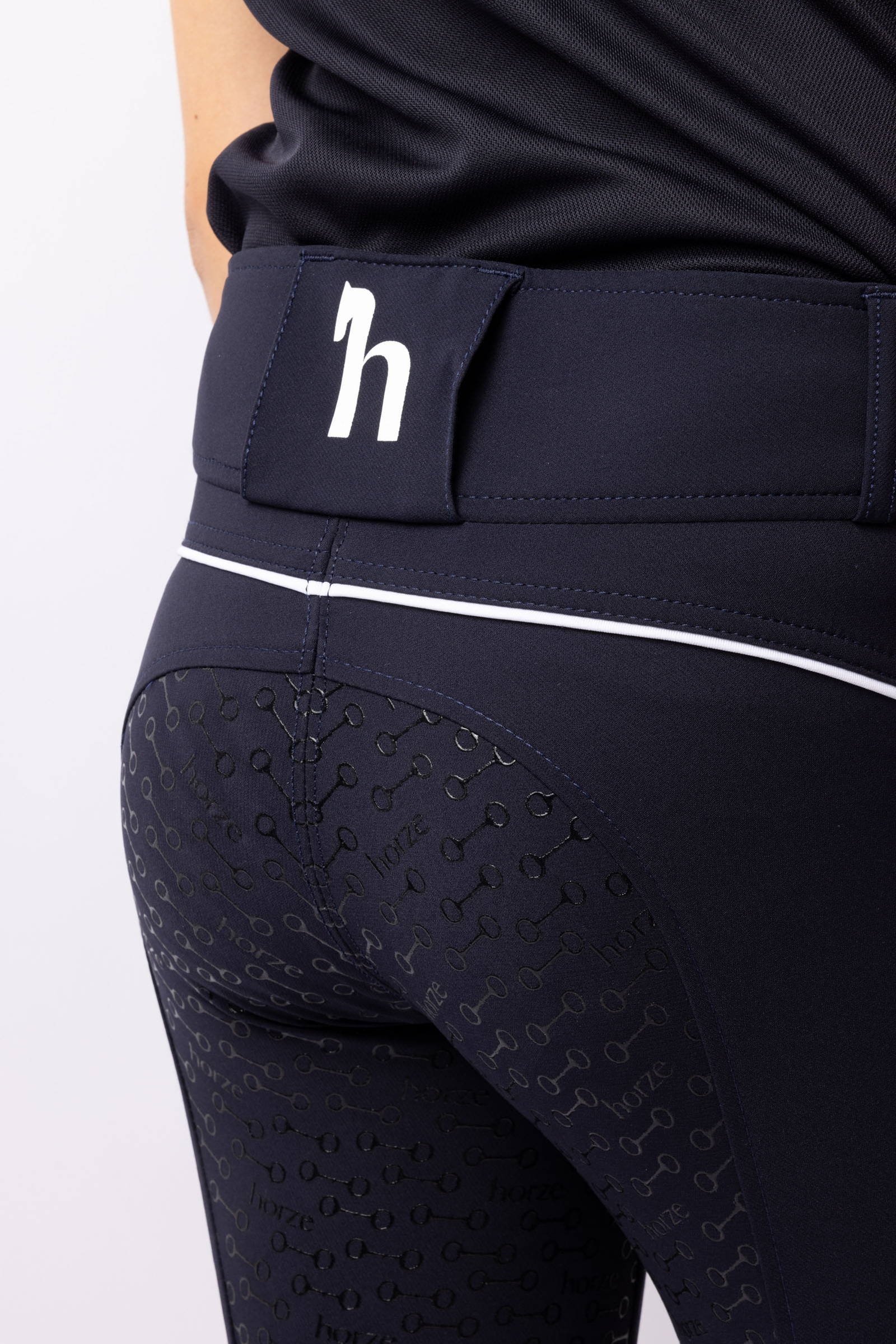 Horze Aubrey Kid's High Waist Breeches with Silicone Full Seat