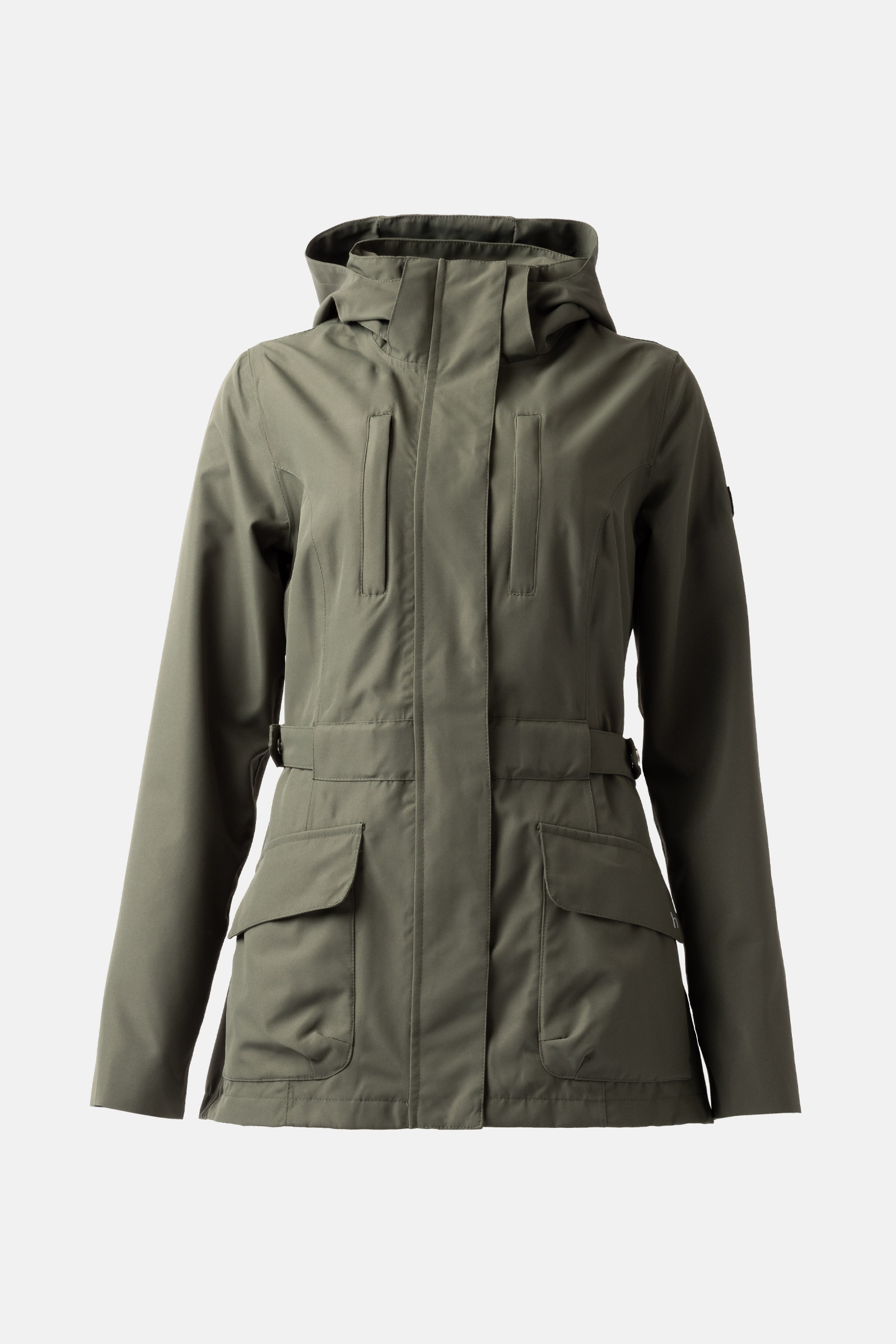Beetle Khaki Green Horze Jadine Women's Technical Waterproof Summer Riding Jacket