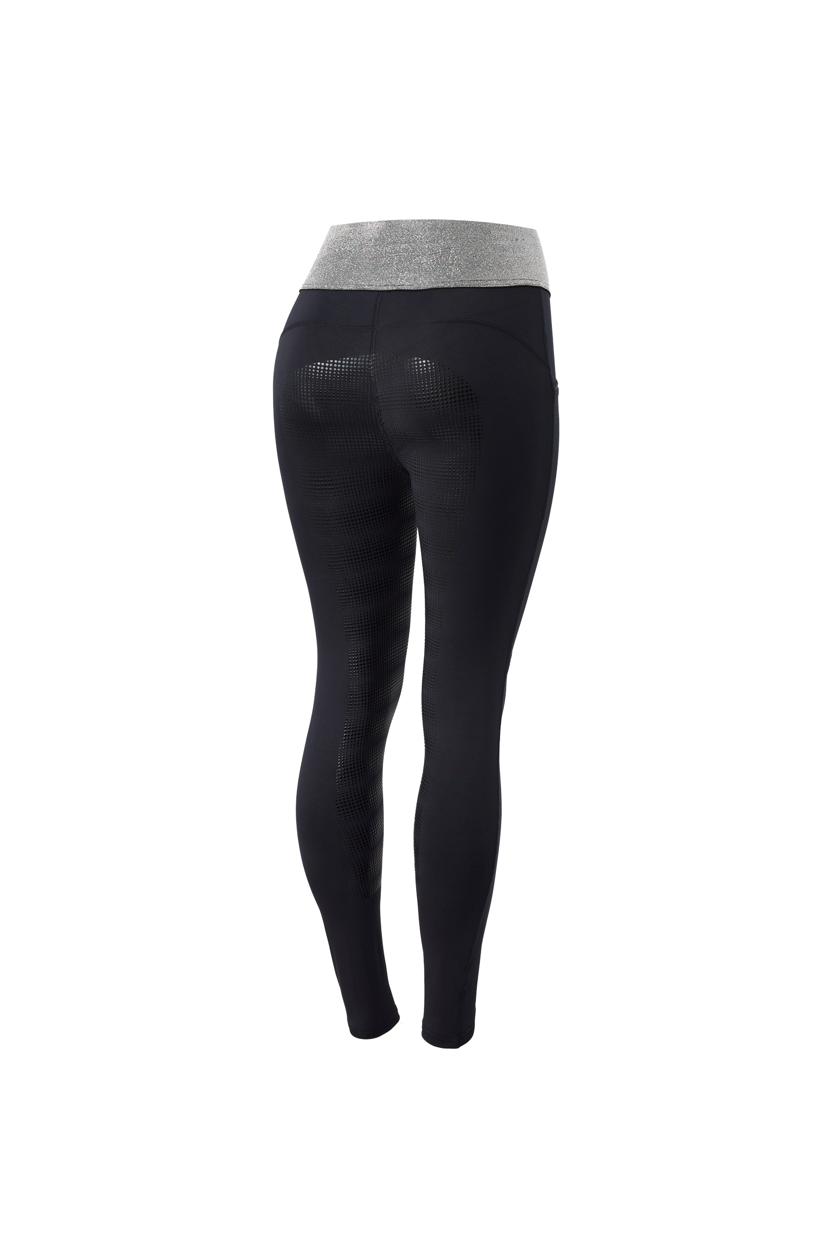 Horze Women's Silicone Full Seat Riding Tights with Glitter Waistband