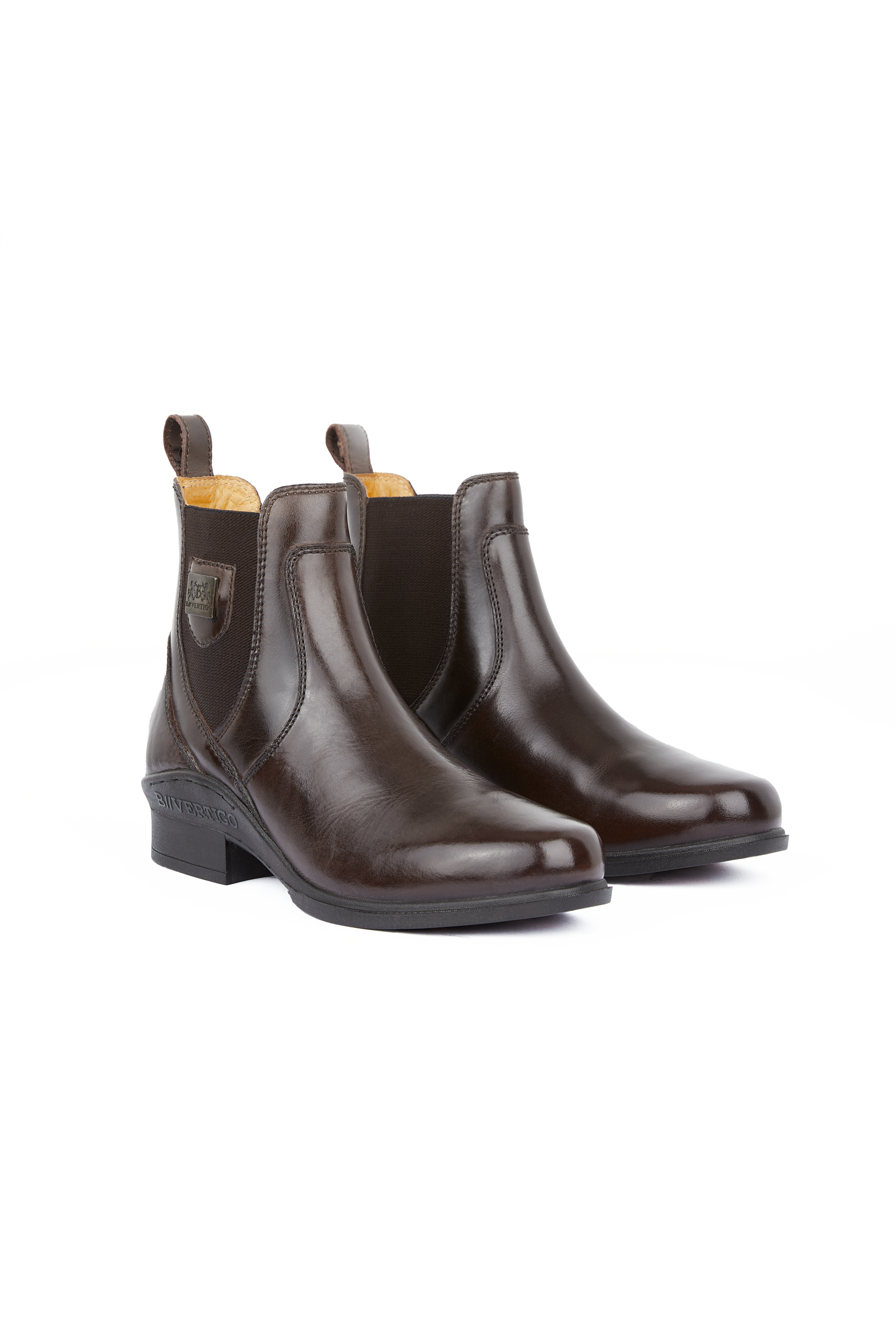 Dark Brown B Vertigo Women's Neptune Leather Jodhpur Boots