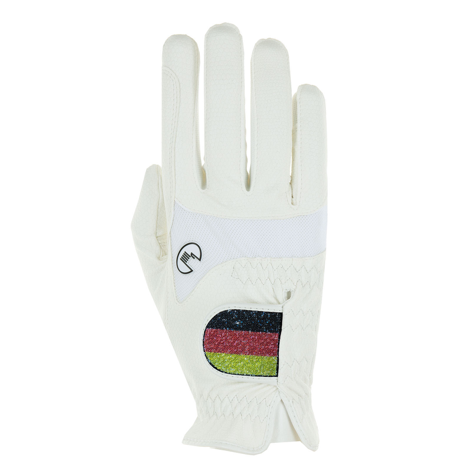 White/ German flag Roeckl Maryland Gloves