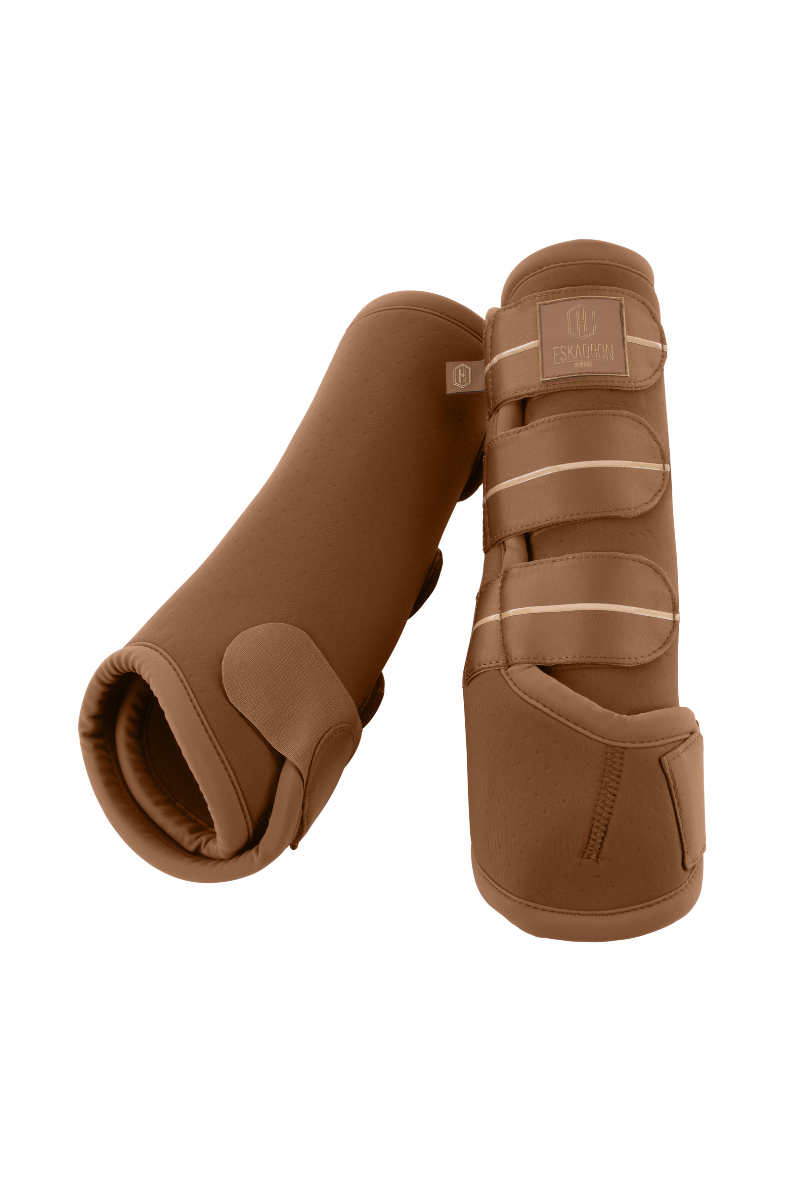 Almond Eskadron Heritage AW24 Pro Dressage Tendon Boots, Front