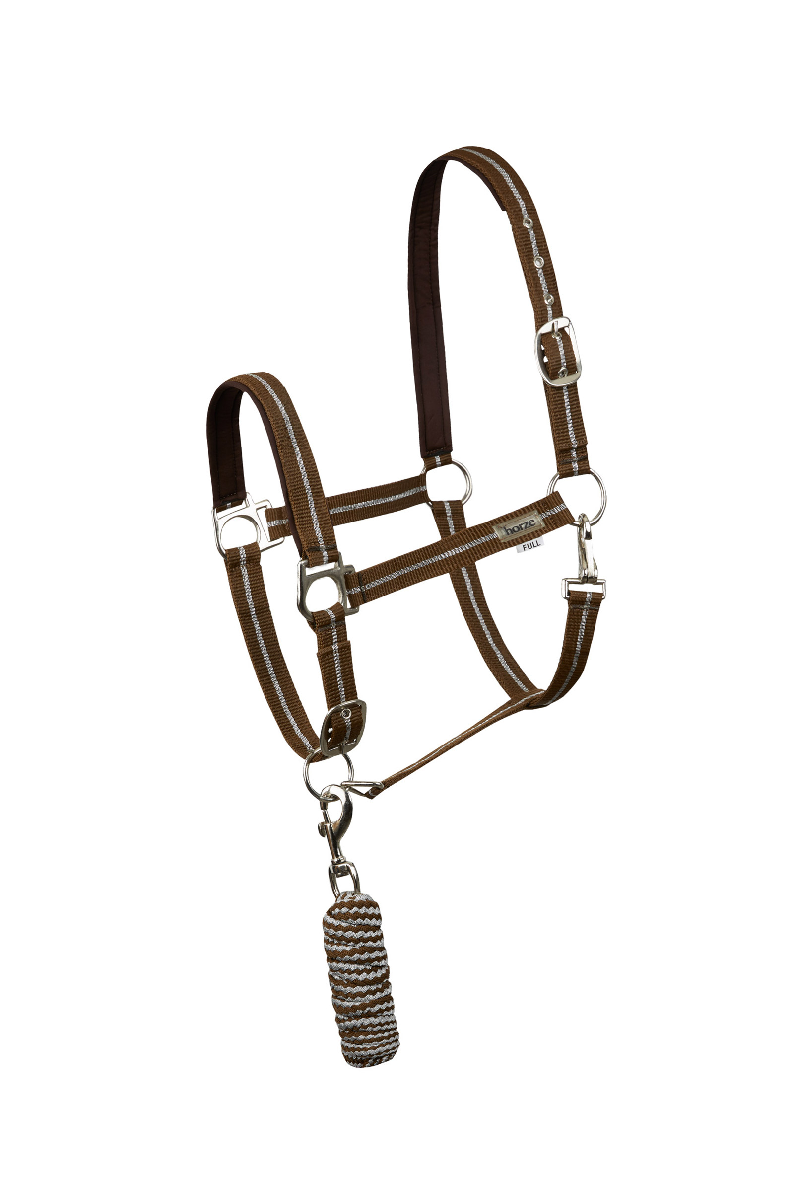 Horze Halter & Lead Set with Metallic Stripes