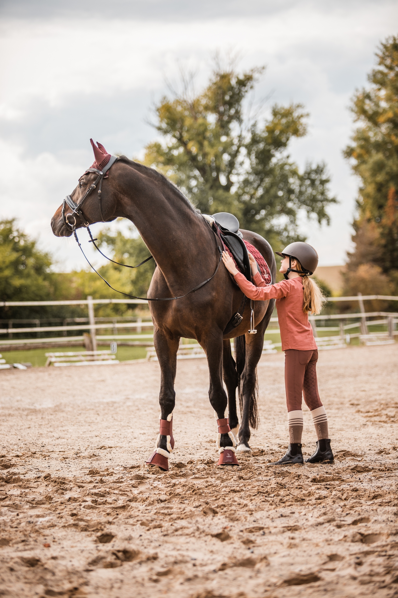 Horze Leighton Teens Silicone Full Grip Breeches with Phone Pocket