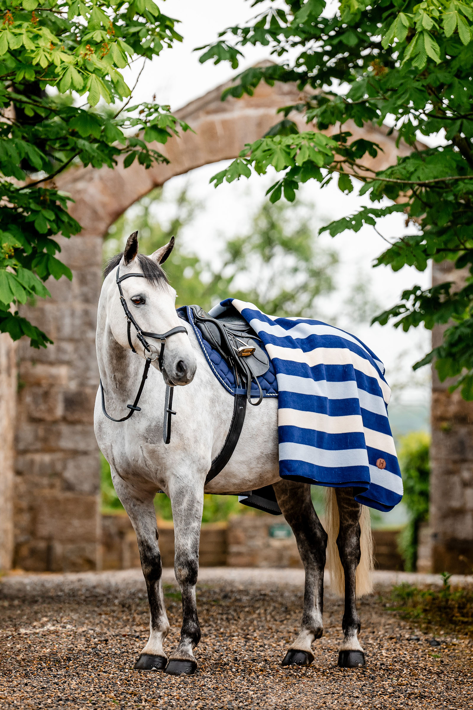 Witney Navy Horseware Newmarket Fleece (Square)