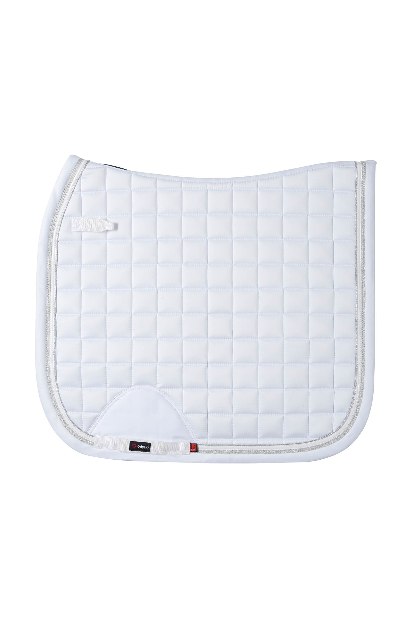 White Catago Fir-Tech Elegant Dressage Saddle Pad
