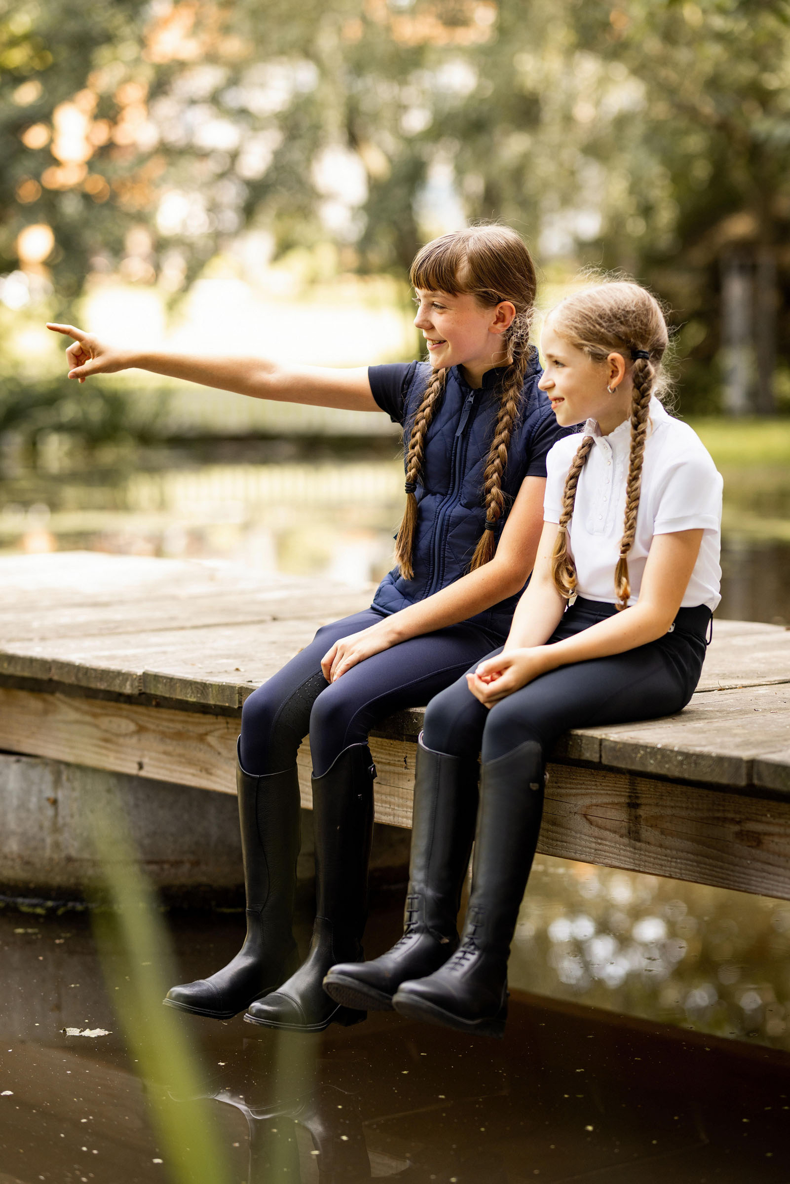 Horze Christel Kids Short Sleeve Ruffle Show Shirt