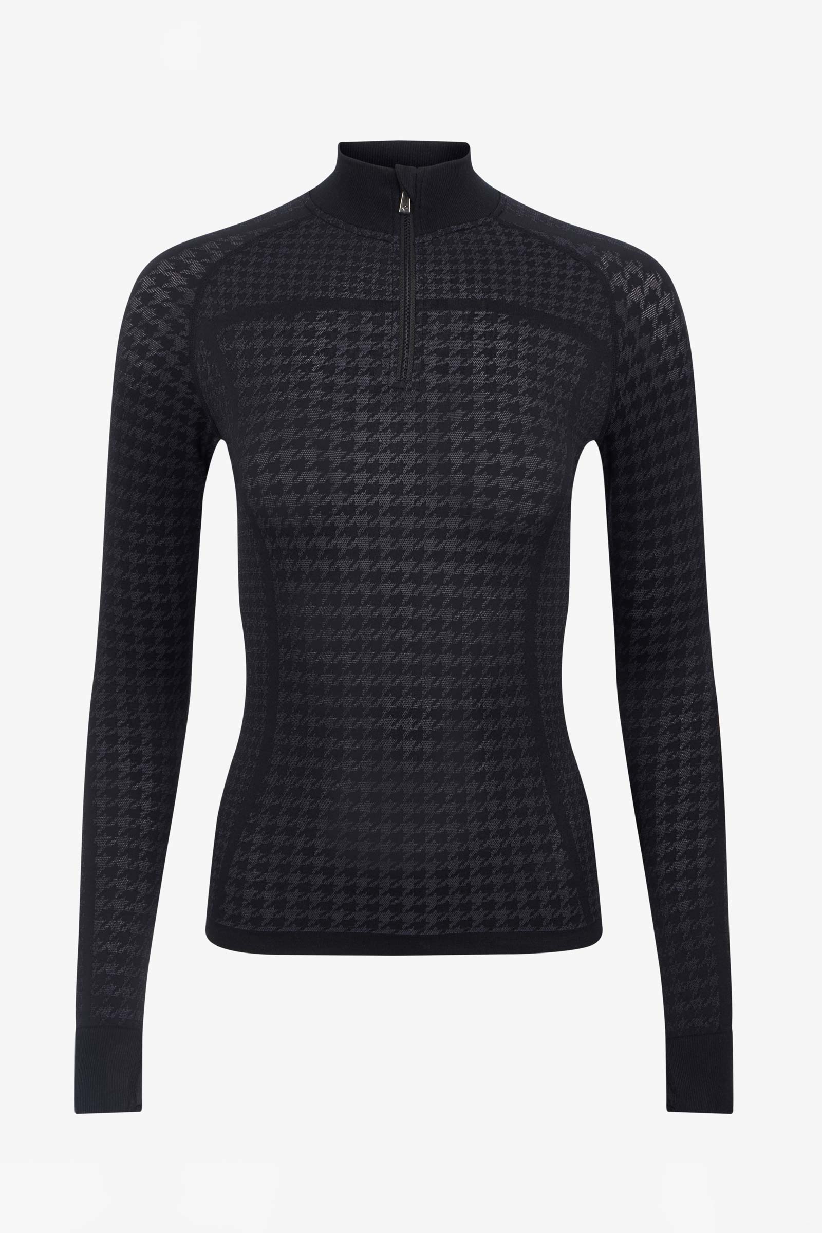 LeMieux Aspen Houndstooth Top with Quarter Zip