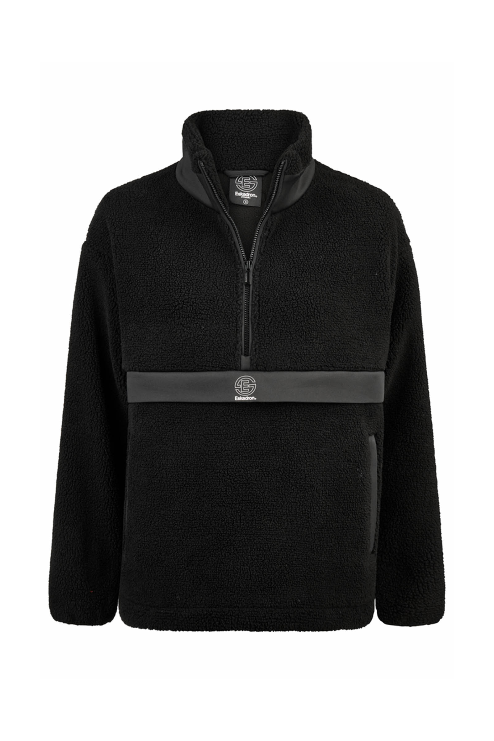 Black Eskadron Dynamics AW25 Half-Zip Sweater Teddy Shirt
