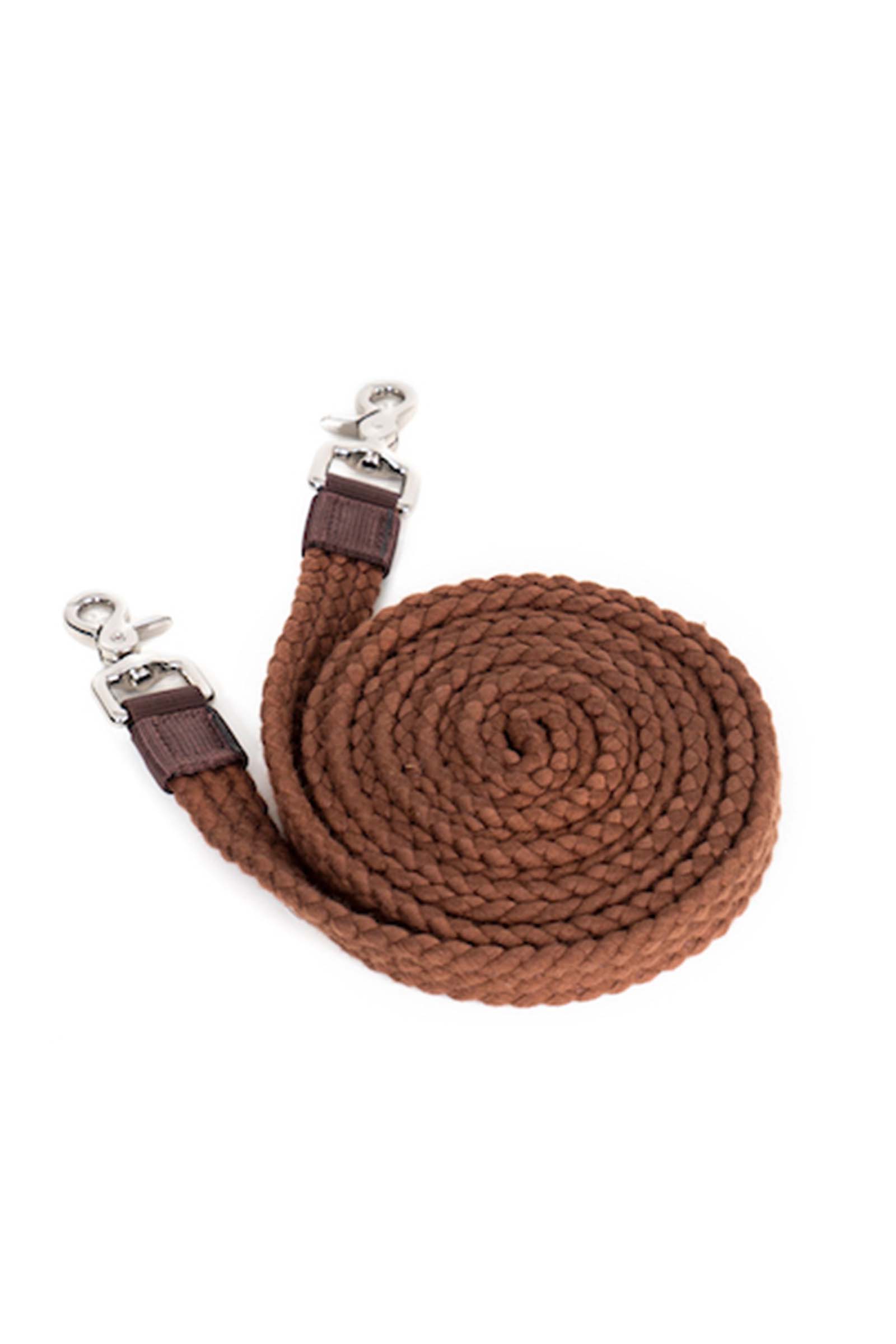 Brown F.R.A. Freedom Riding Articles Gabi Flat Woven Cotton Reins