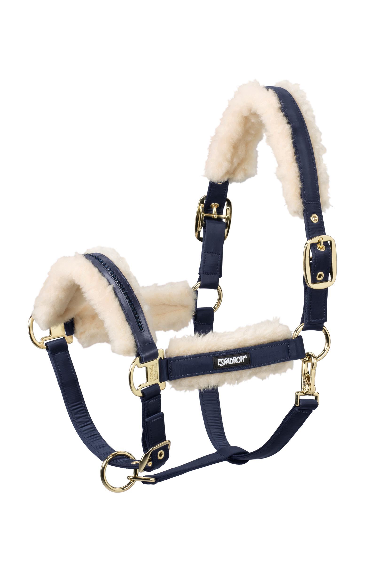 Nightblue Eskadron Evo Wool Halter Double Pin