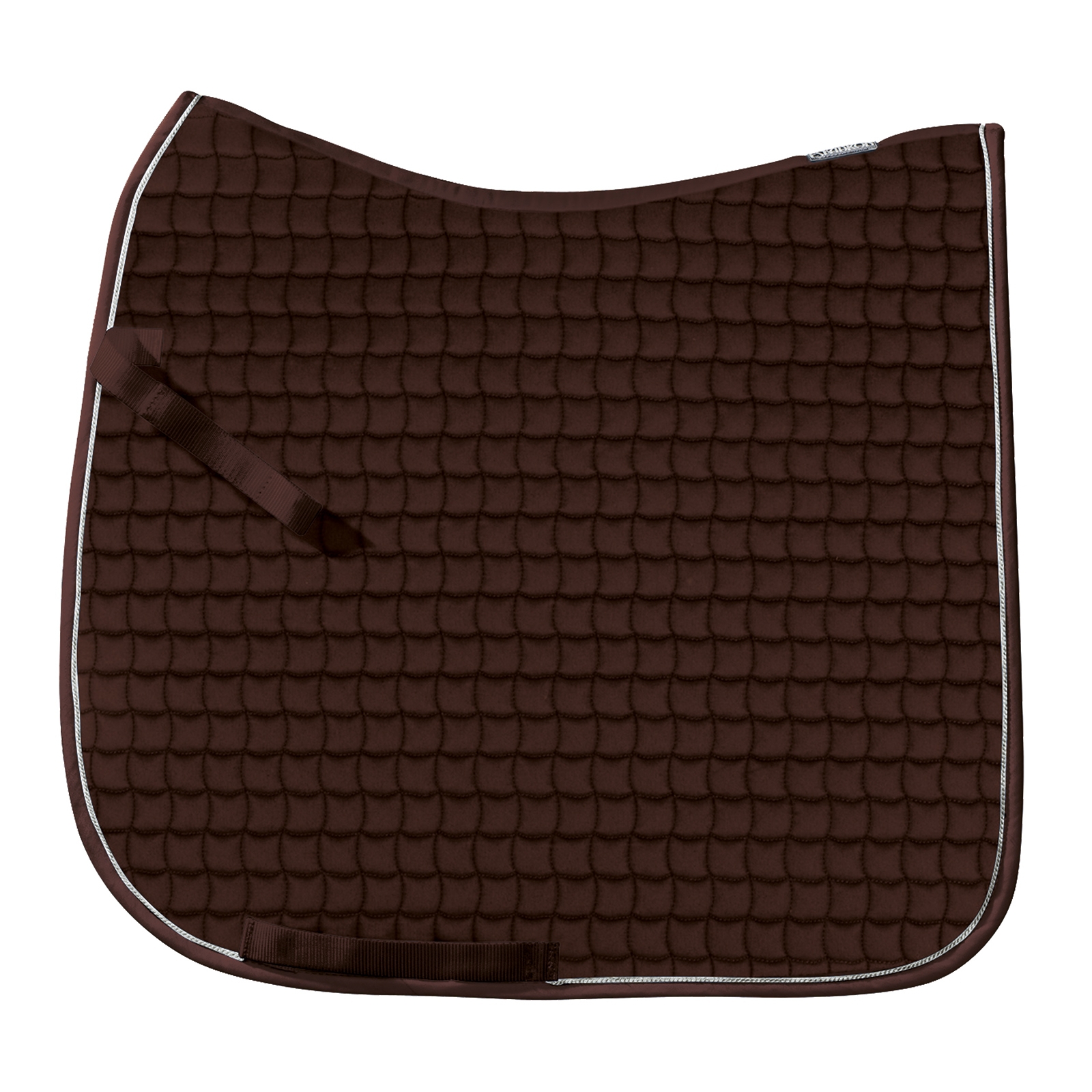 Dark Brown Eskadron Cotton Silver Dressage Saddle Pad