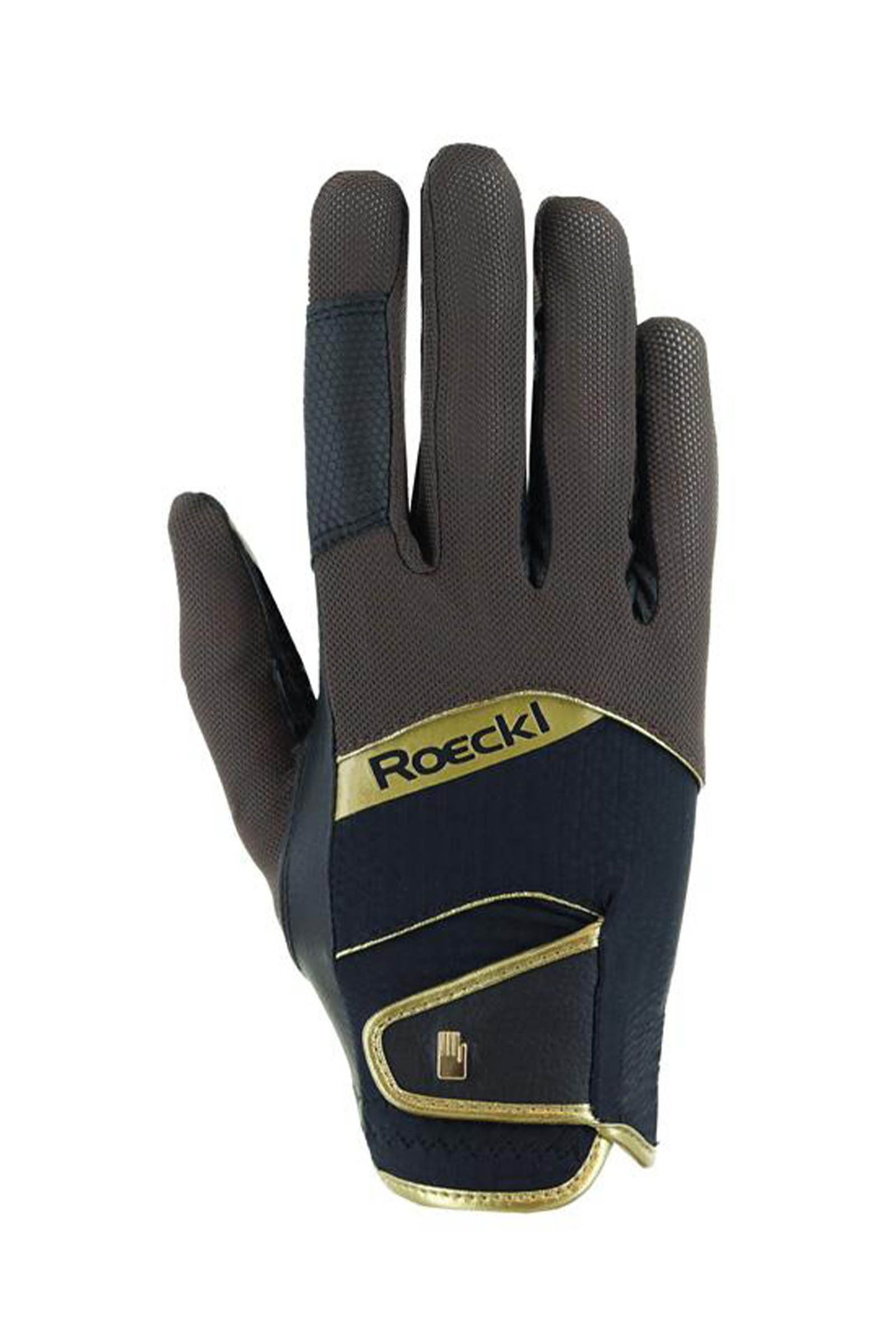 Dark Mocha/Black Roeckl Millero Riding Gloves