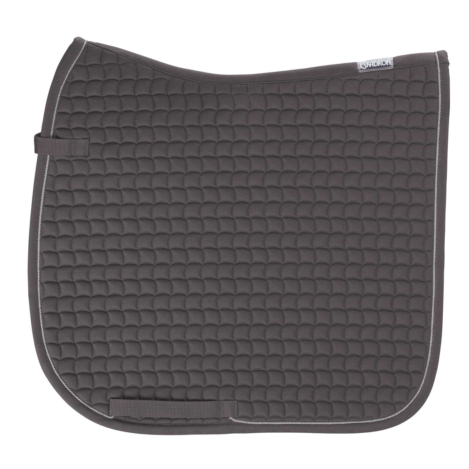 Anthracite Eskadron Cotton Silver Dressage Saddle Pad