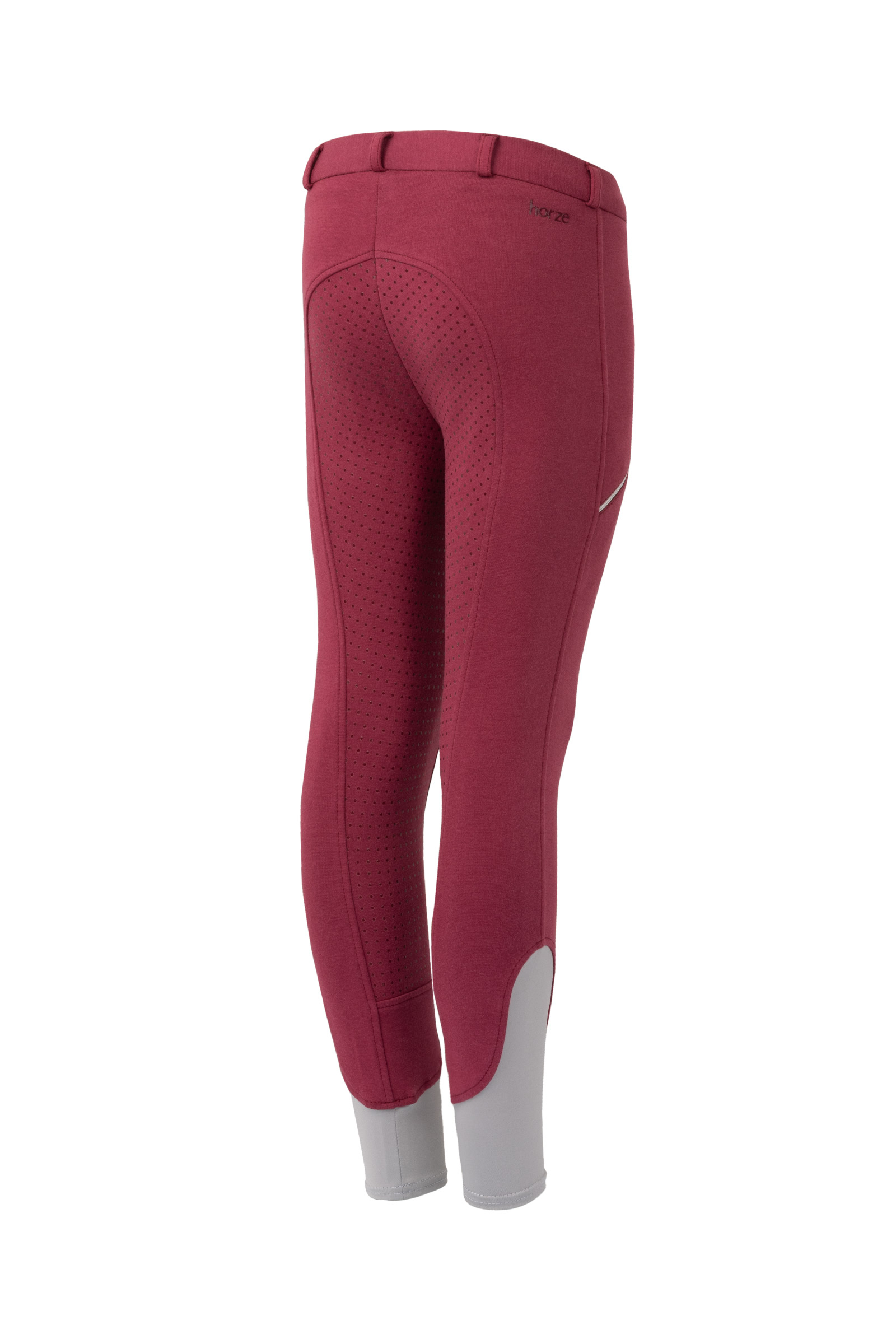 dry rose Horze Felicia Kids´ Breeches With Full Grip