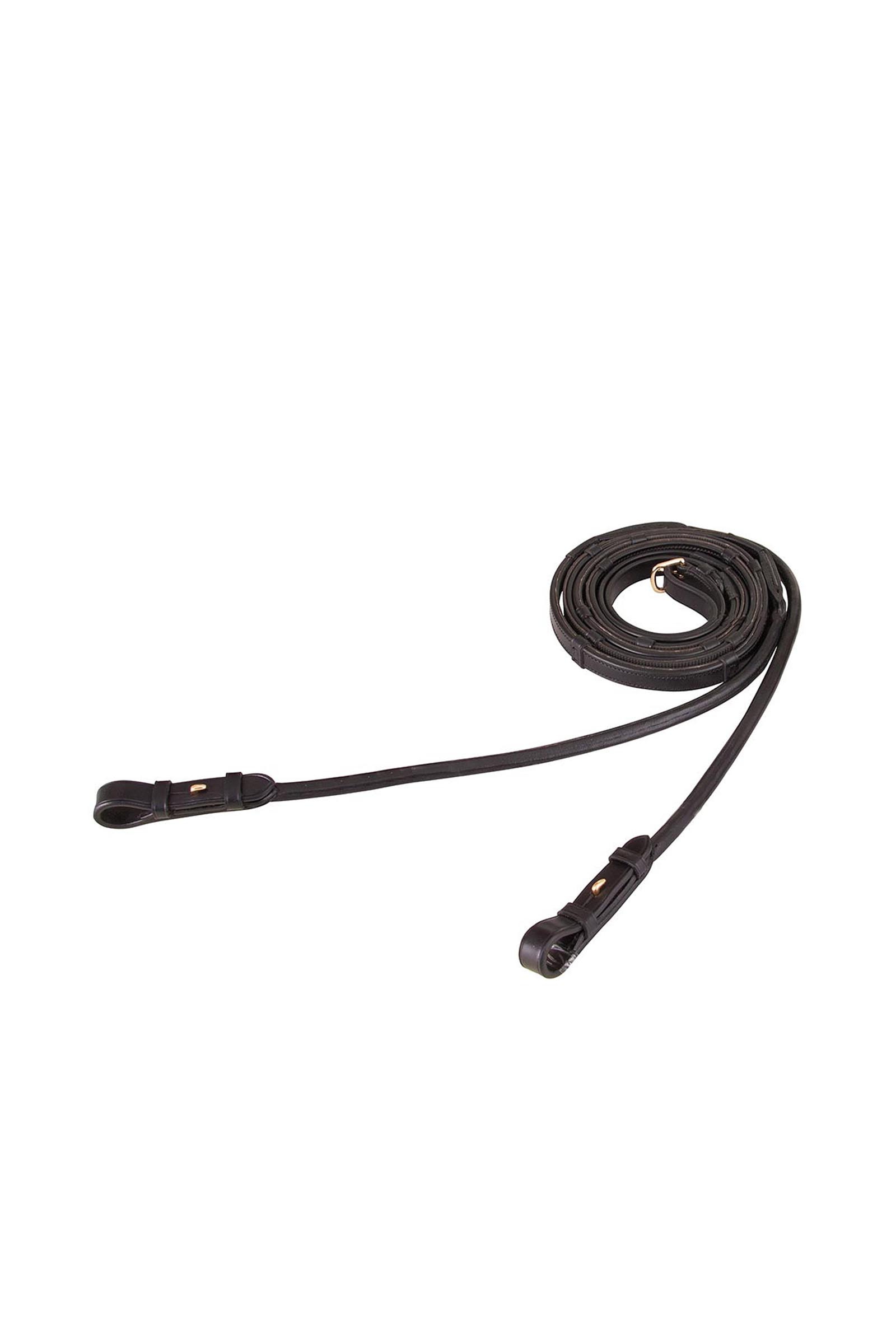 BR Leather Grip Reins With Stops, 16 mm