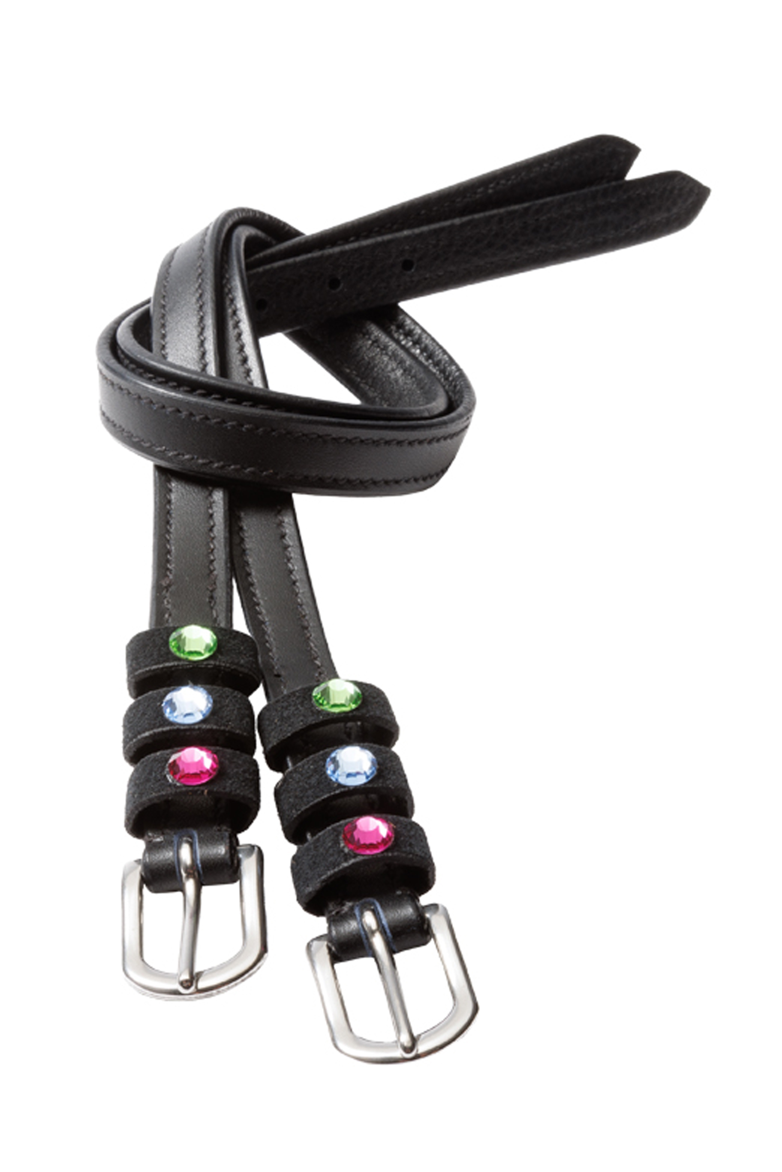 Black/Pink/Multicolor Kavalkade Seasons Dreams Spur Straps
