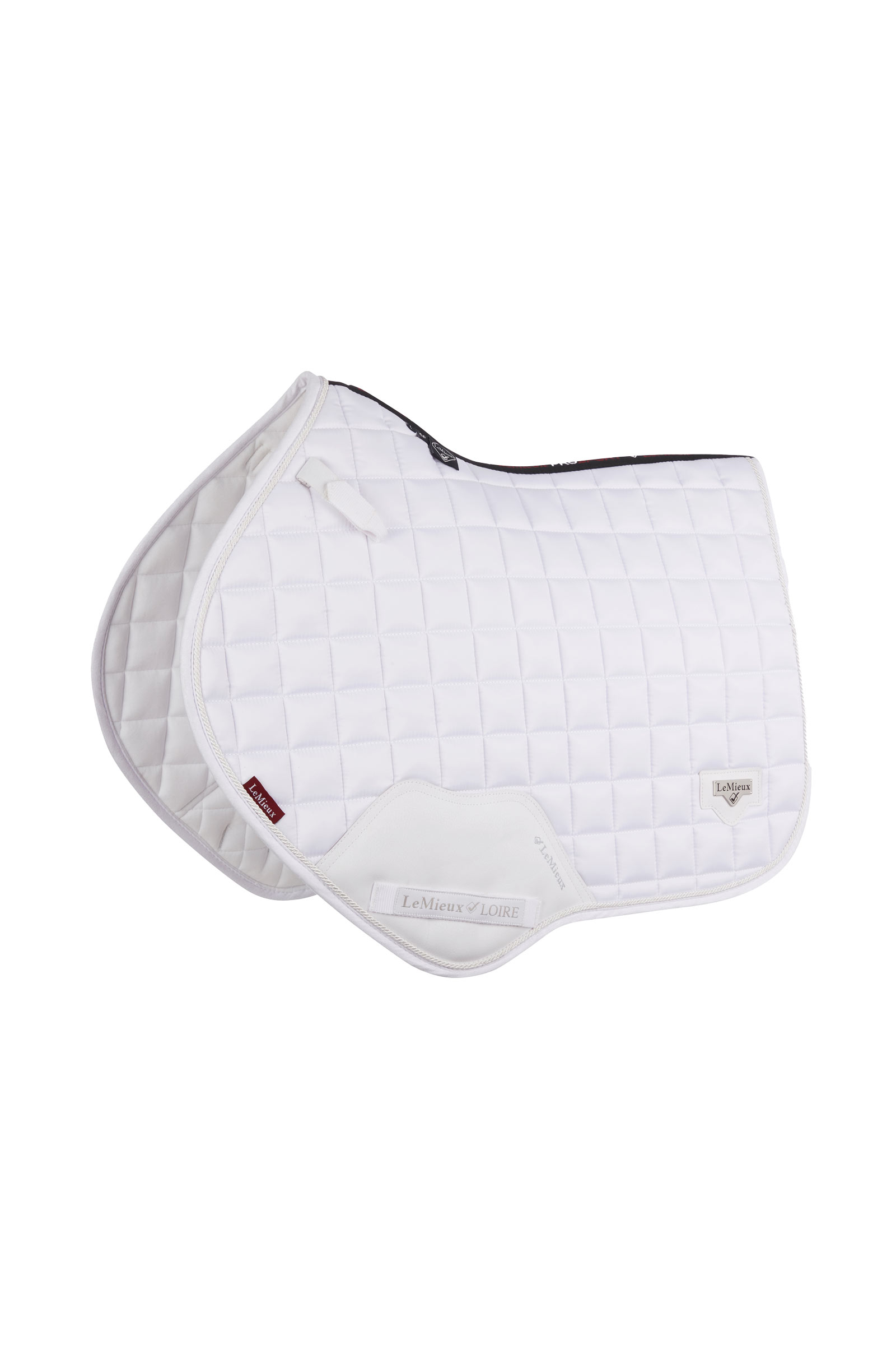 White LeMieux Loire Classic Square Close Contact Saddle Pad