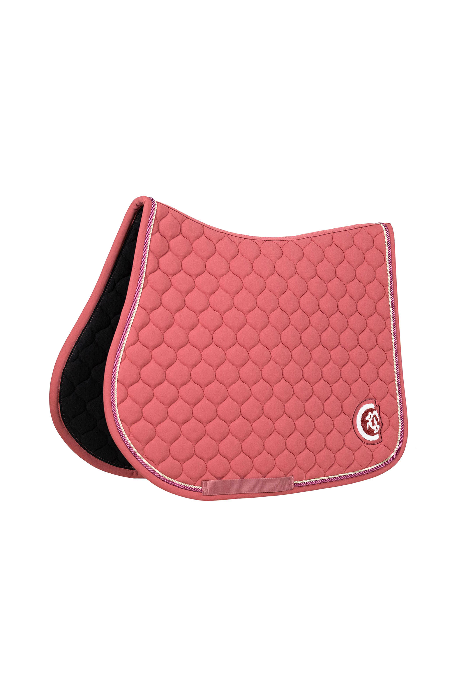 fuchsia Kentucky Horsewear Jumping Saddle Pad onion quilt 3D logo