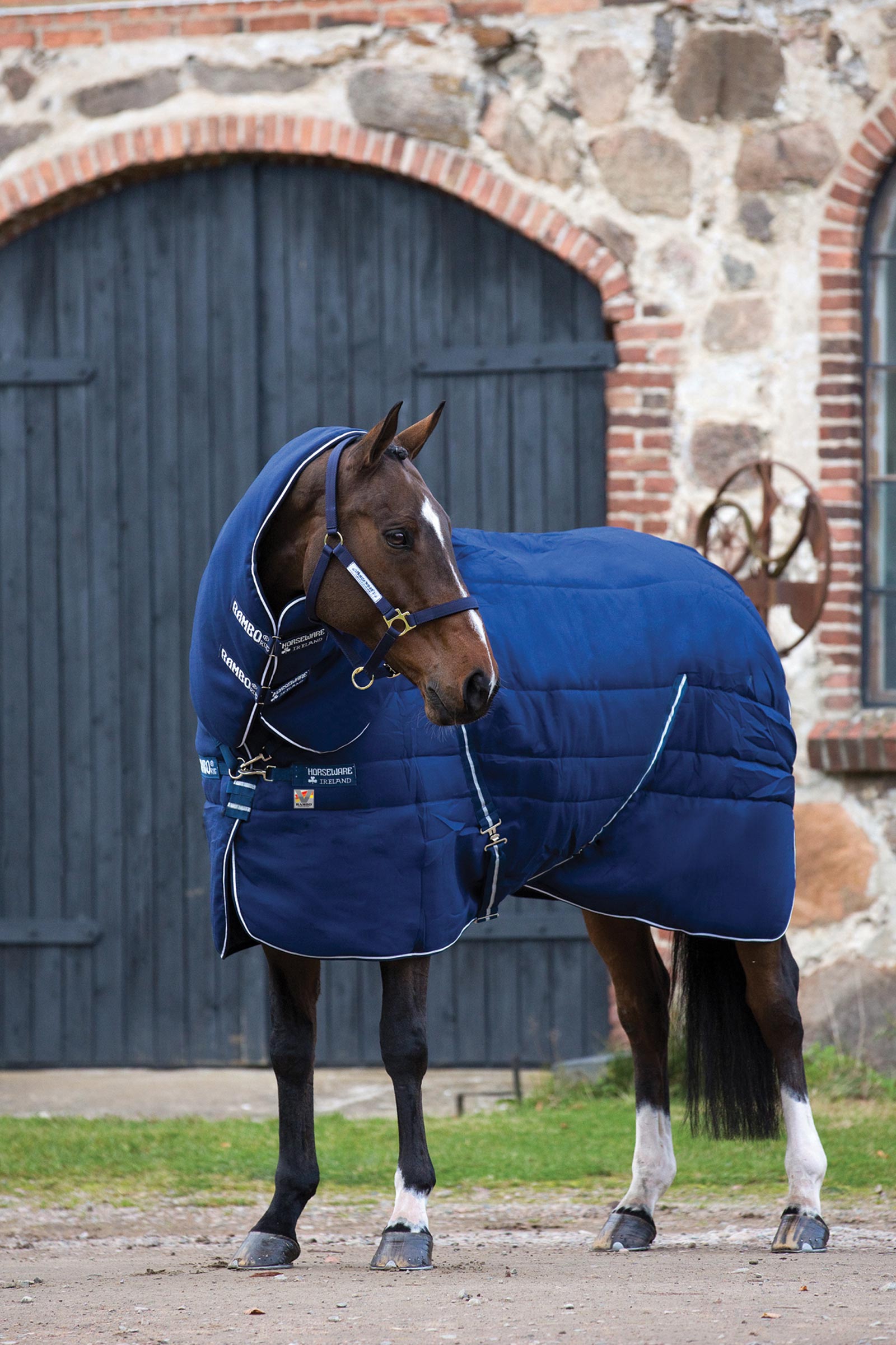 Horseware Rambo Plus Vari-Layer Stable Rug With Detachable Neck, 450g